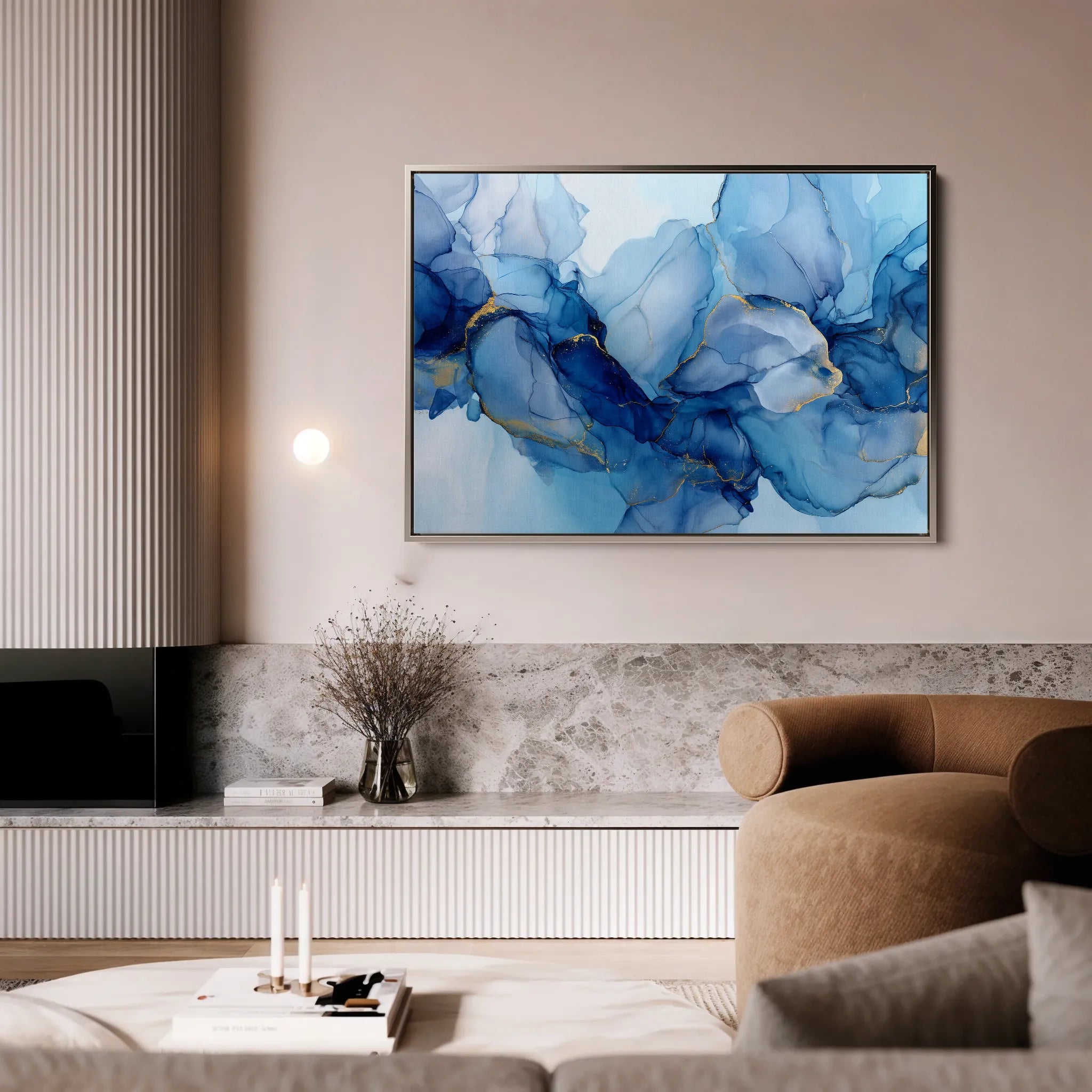 Abstract 1438 Canvas Art 18" x 24" / 45 x 60 cm / Black
