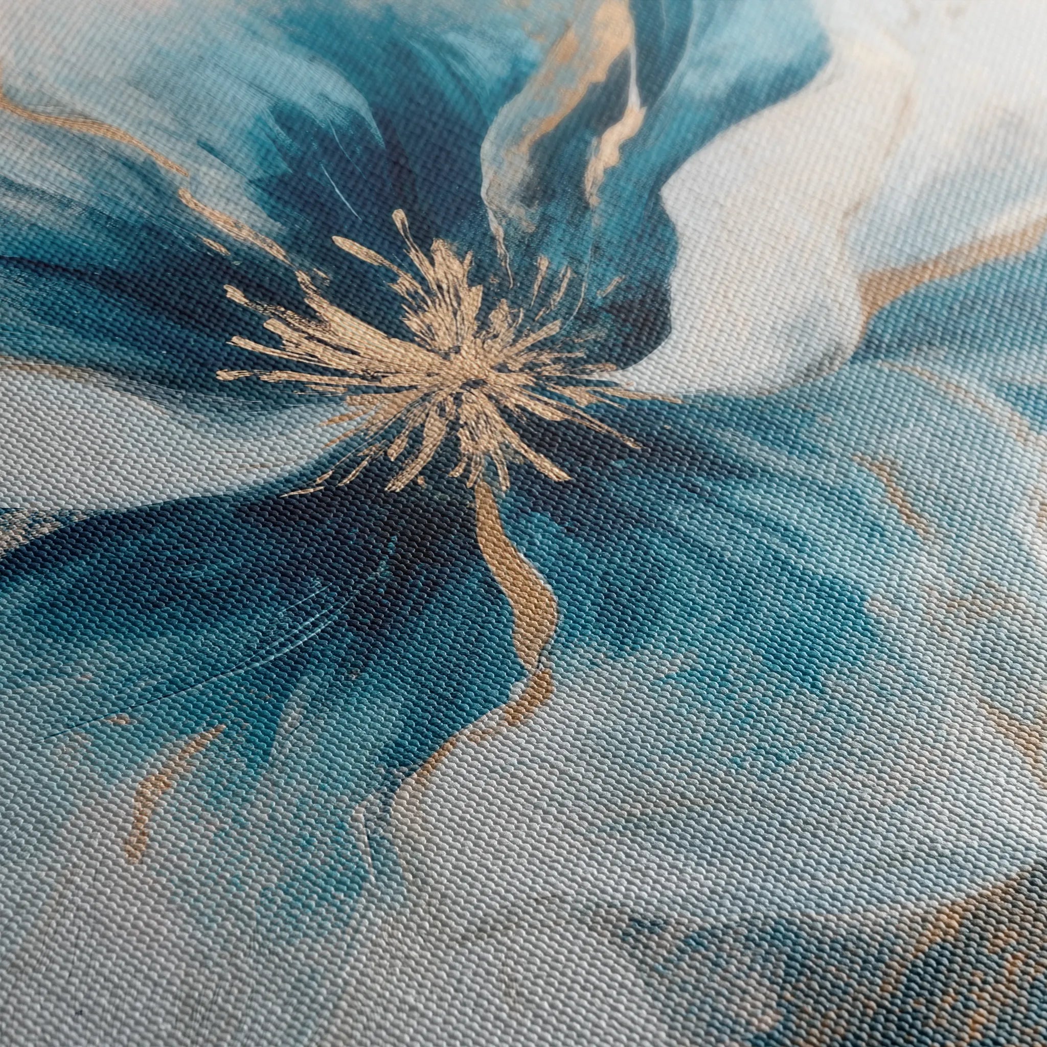 Floral 1439 Canvas Art 18" x 24" / 45 x 60 cm / Black