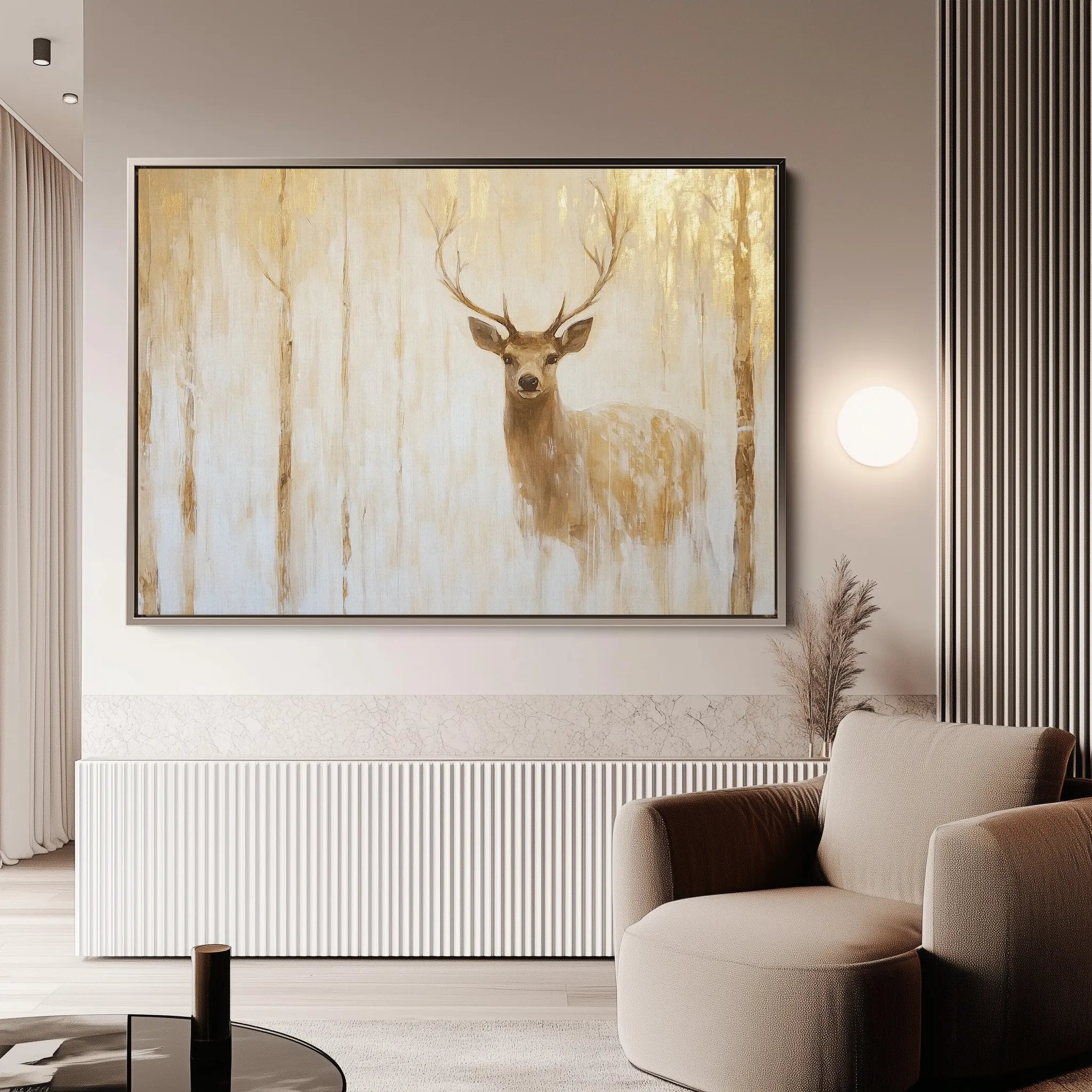 Animals 144 Canvas Art 18" x 24" / 45 x 60 cm / Black