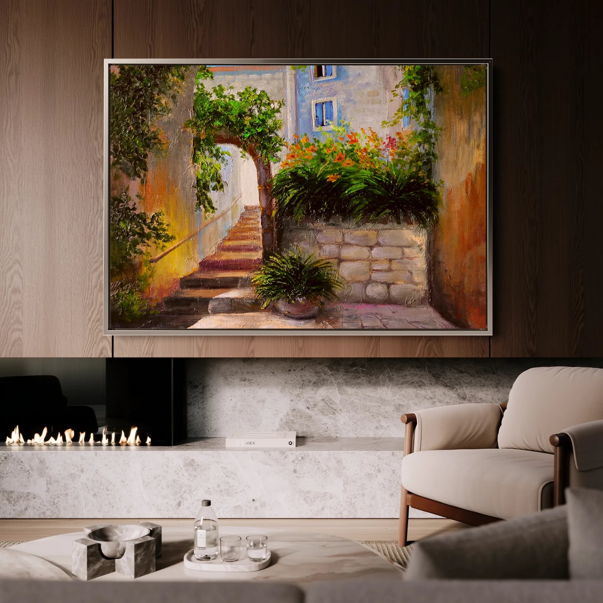 Landscape 144 Canvas Art 18" x 24" / 45 x 60 cm / Black