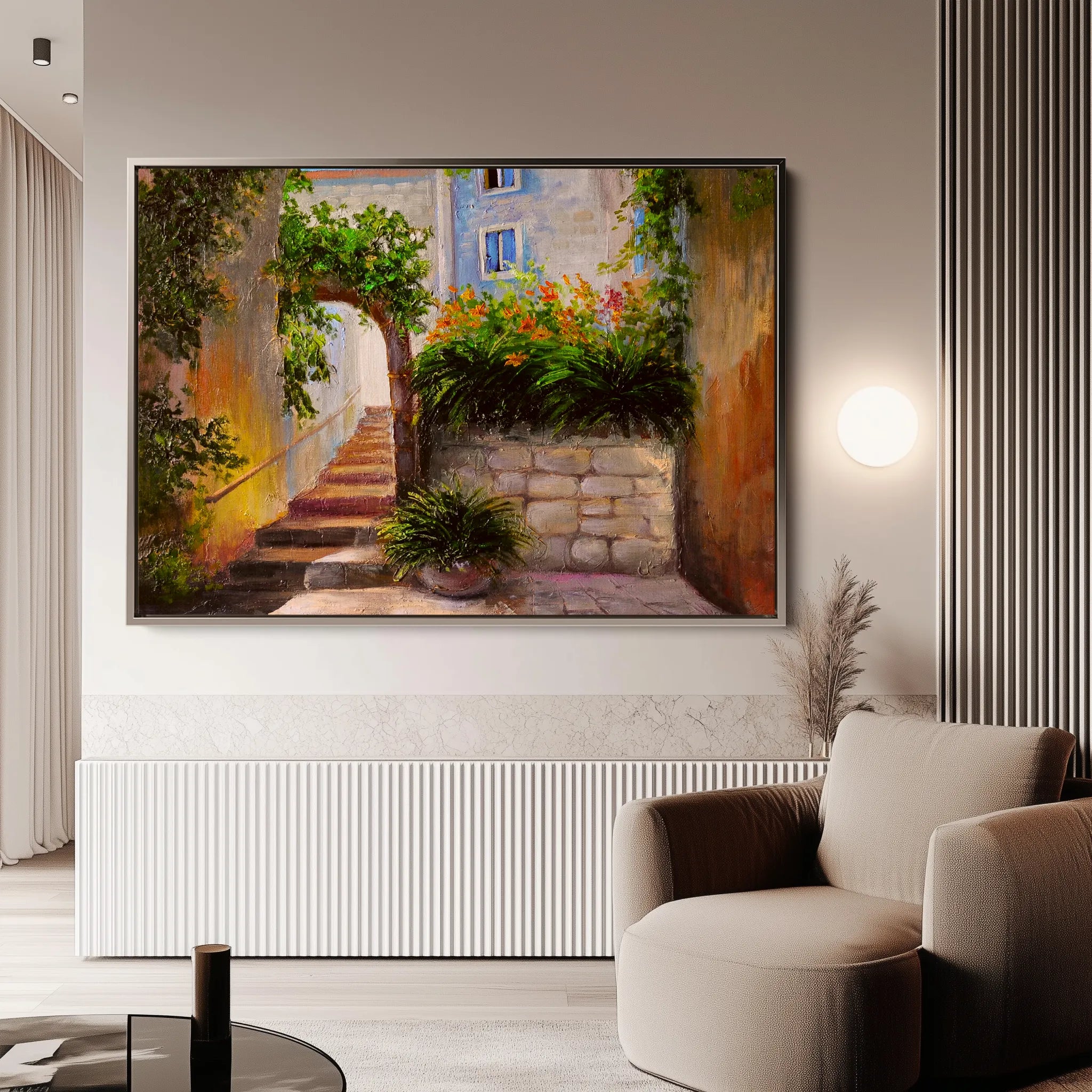 Landscape 144 Canvas Art 18" x 24" / 45 x 60 cm / Black
