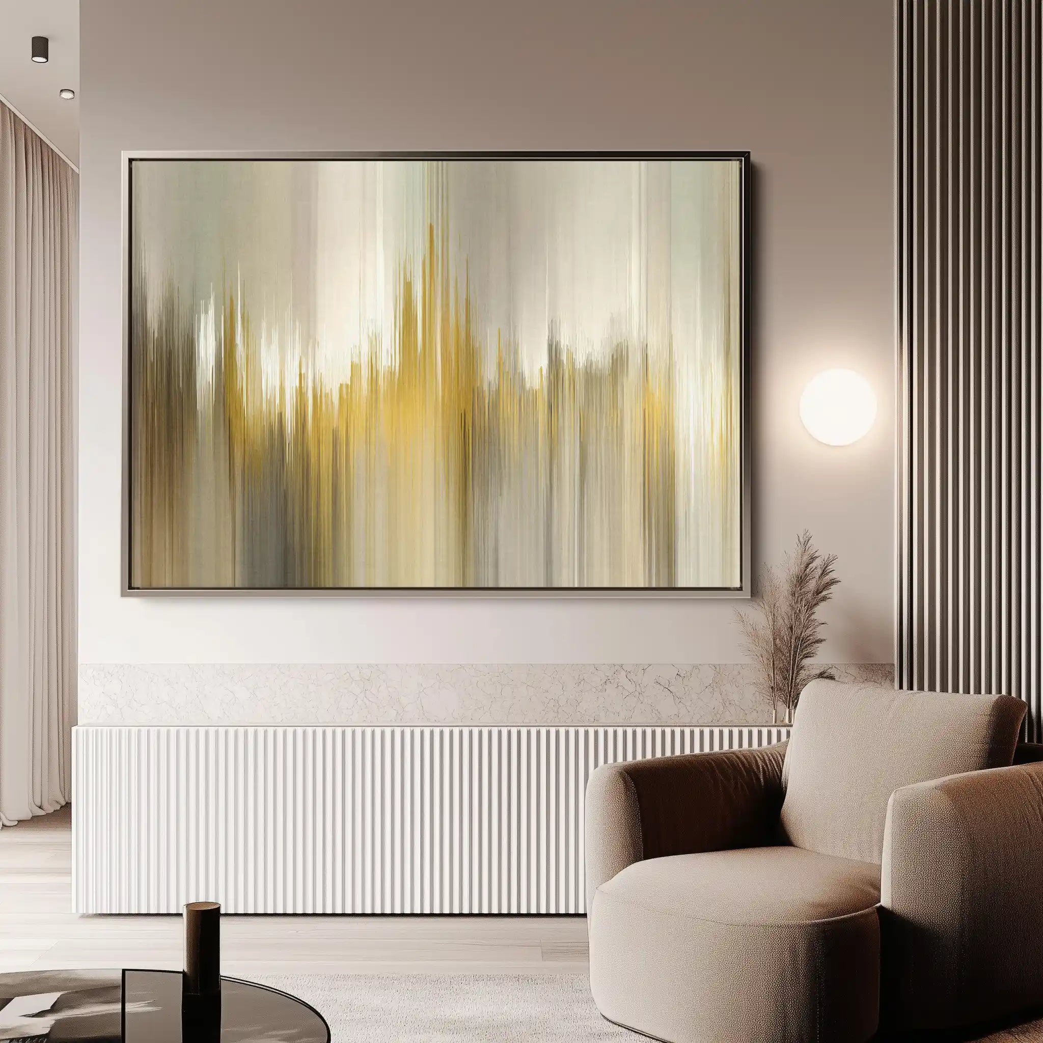 Abstract 1440 Canvas Art 18" x 24" / 45 x 60 cm / Black