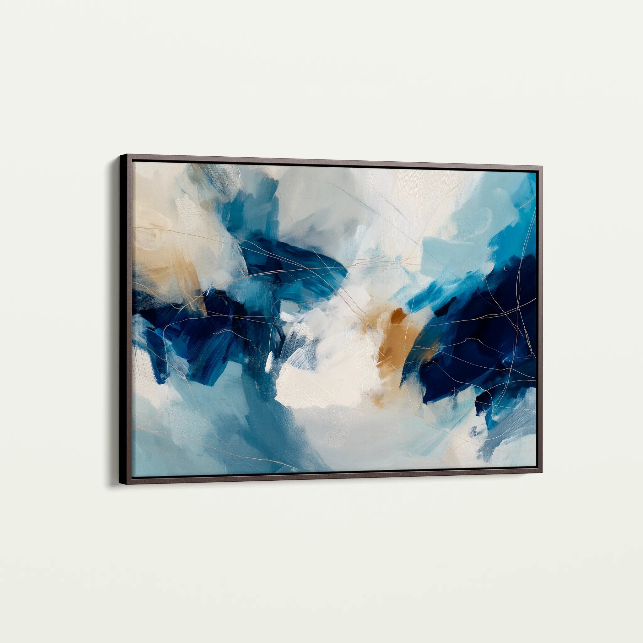 Abstract 1442 Canvas Art 18" x 24" / 45 x 60 cm / Black