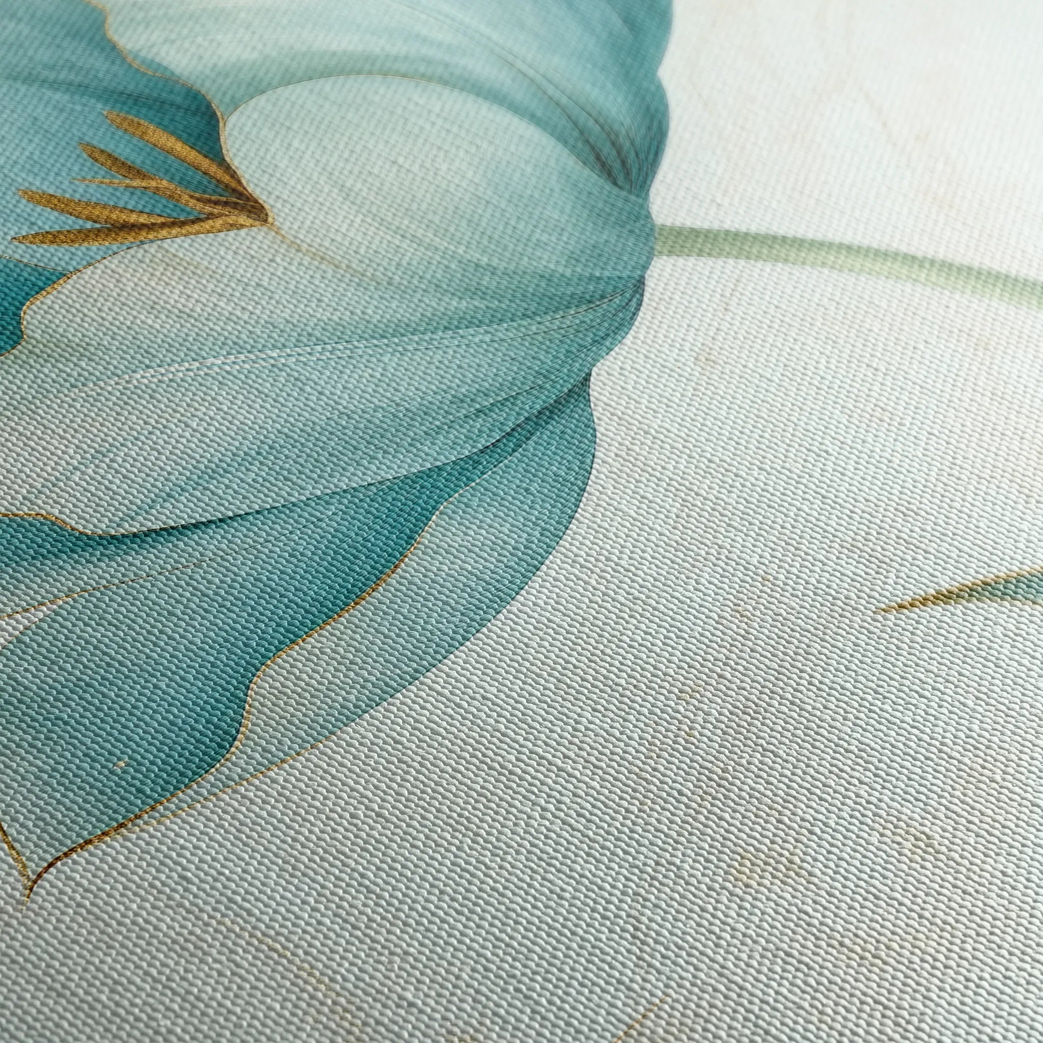 Floral 1444 Canvas Art 18" x 24" / 45 x 60 cm / Black