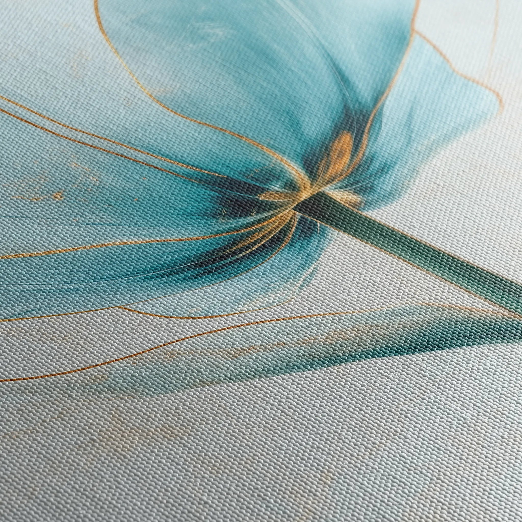 Floral 1445 Canvas Art 18" x 24" / 45 x 60 cm / Black