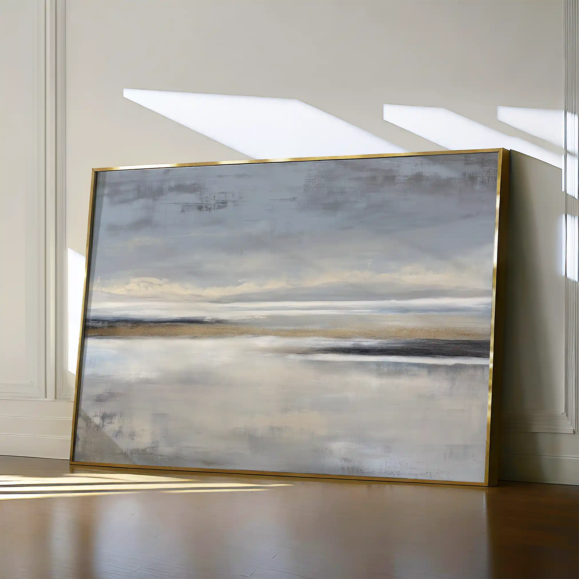 Abstract 1447 Canvas Art 18" x 24" / 45 x 60 cm / Black