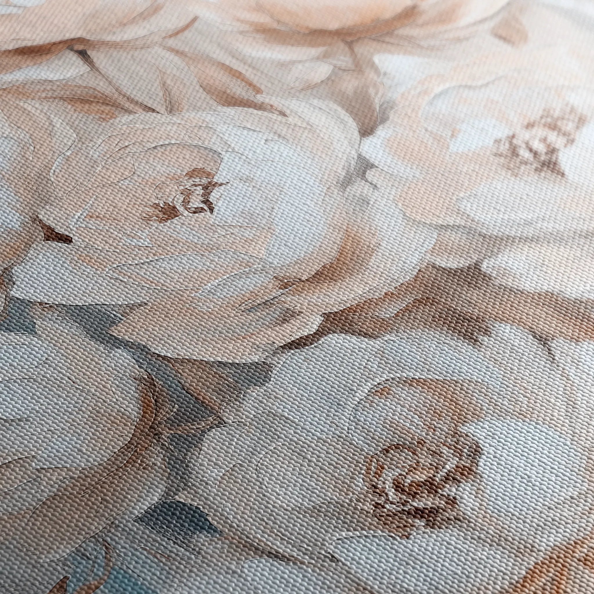 Floral 1447 Canvas Art 18" x 24" / 45 x 60 cm / Black