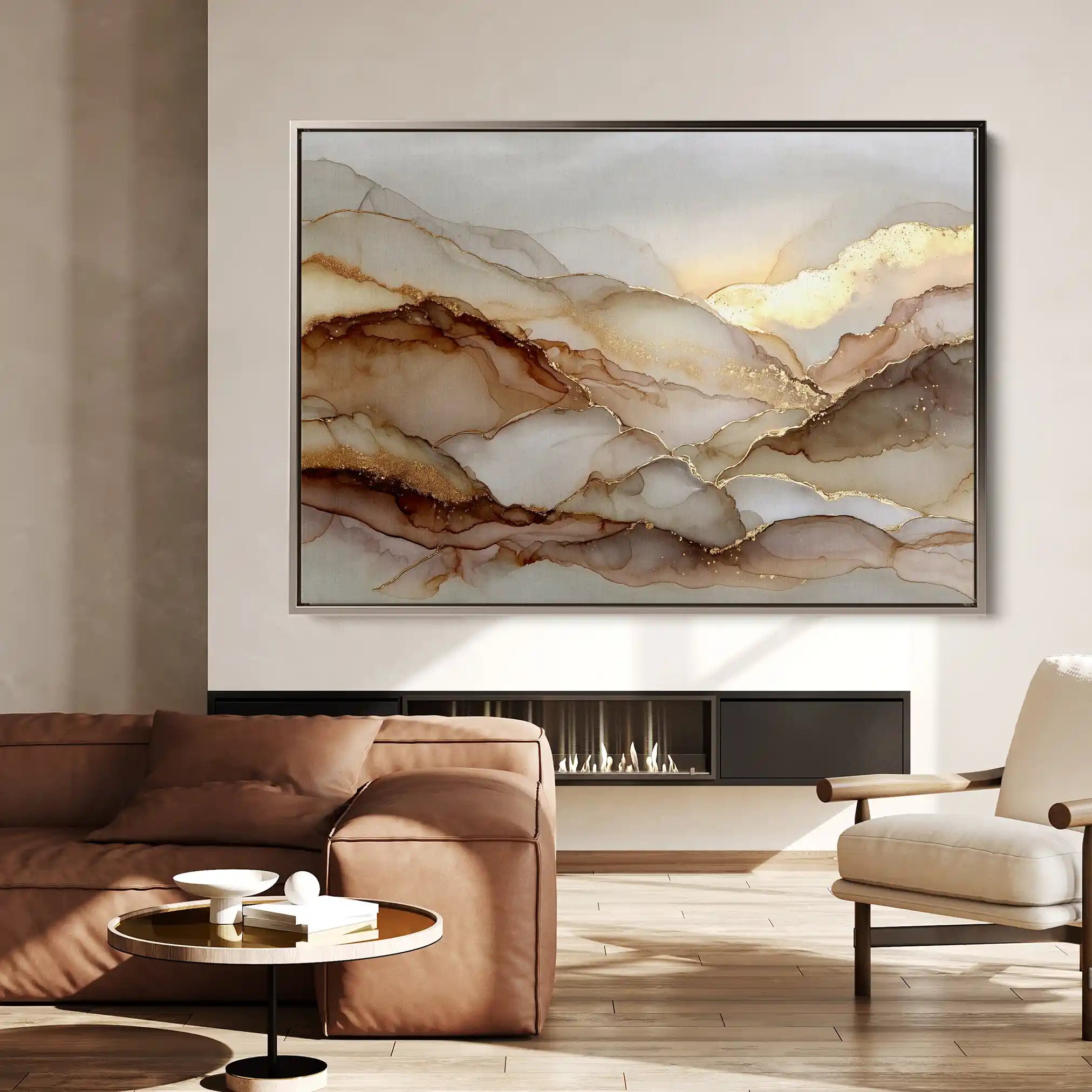 Abstract 1449 Canvas Art 18" x 24" / 45 x 60 cm / Black