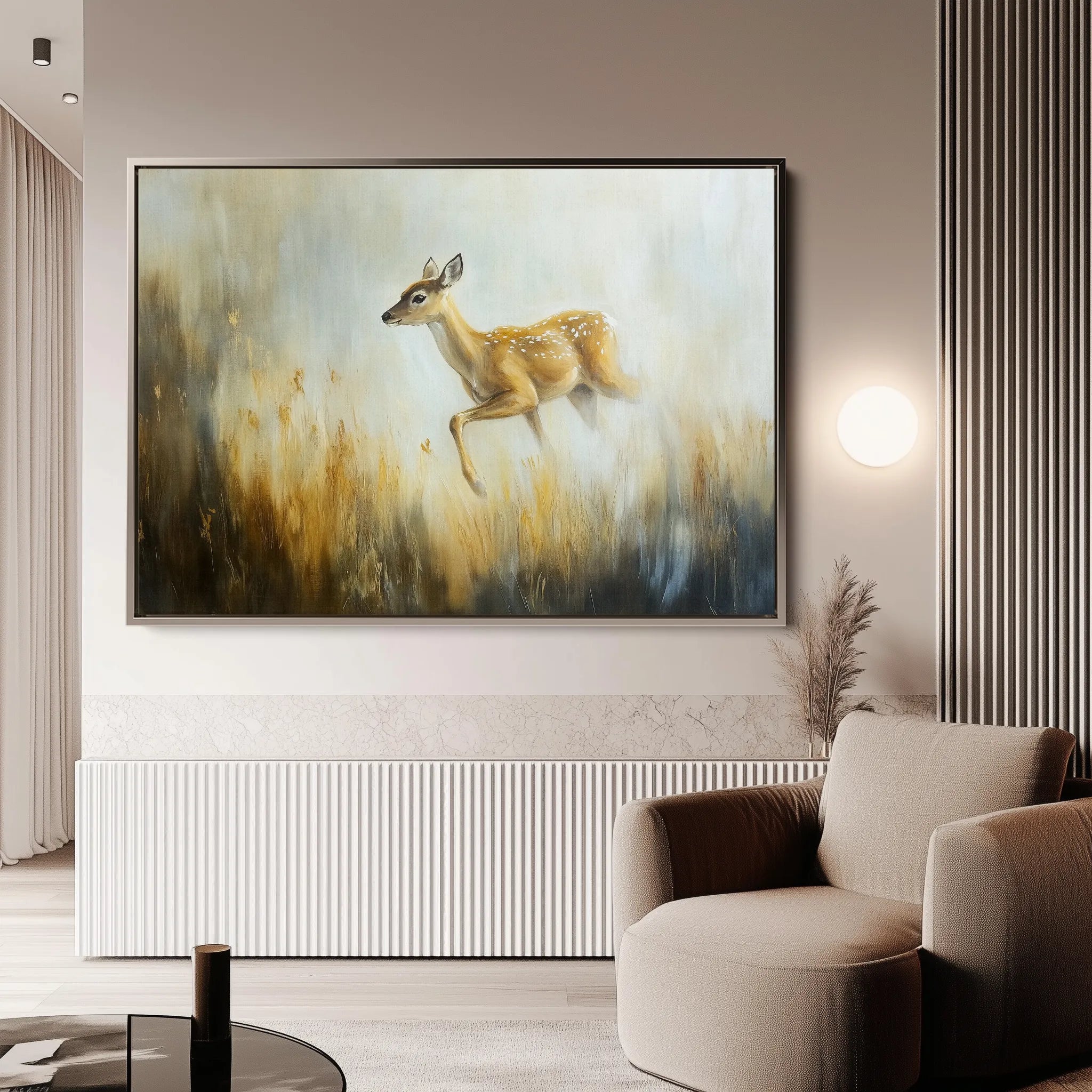 Animals 145 Canvas Art 18" x 24" / 45 x 60 cm / Black