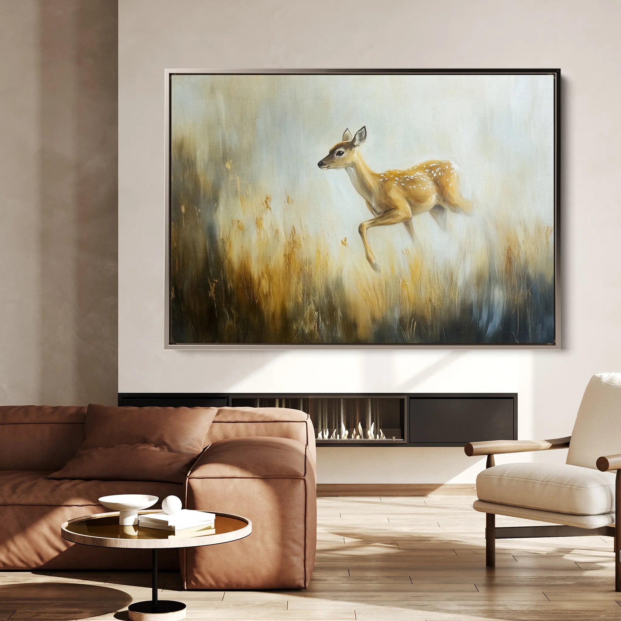 Animals 145 Canvas Art 18" x 24" / 45 x 60 cm / Black