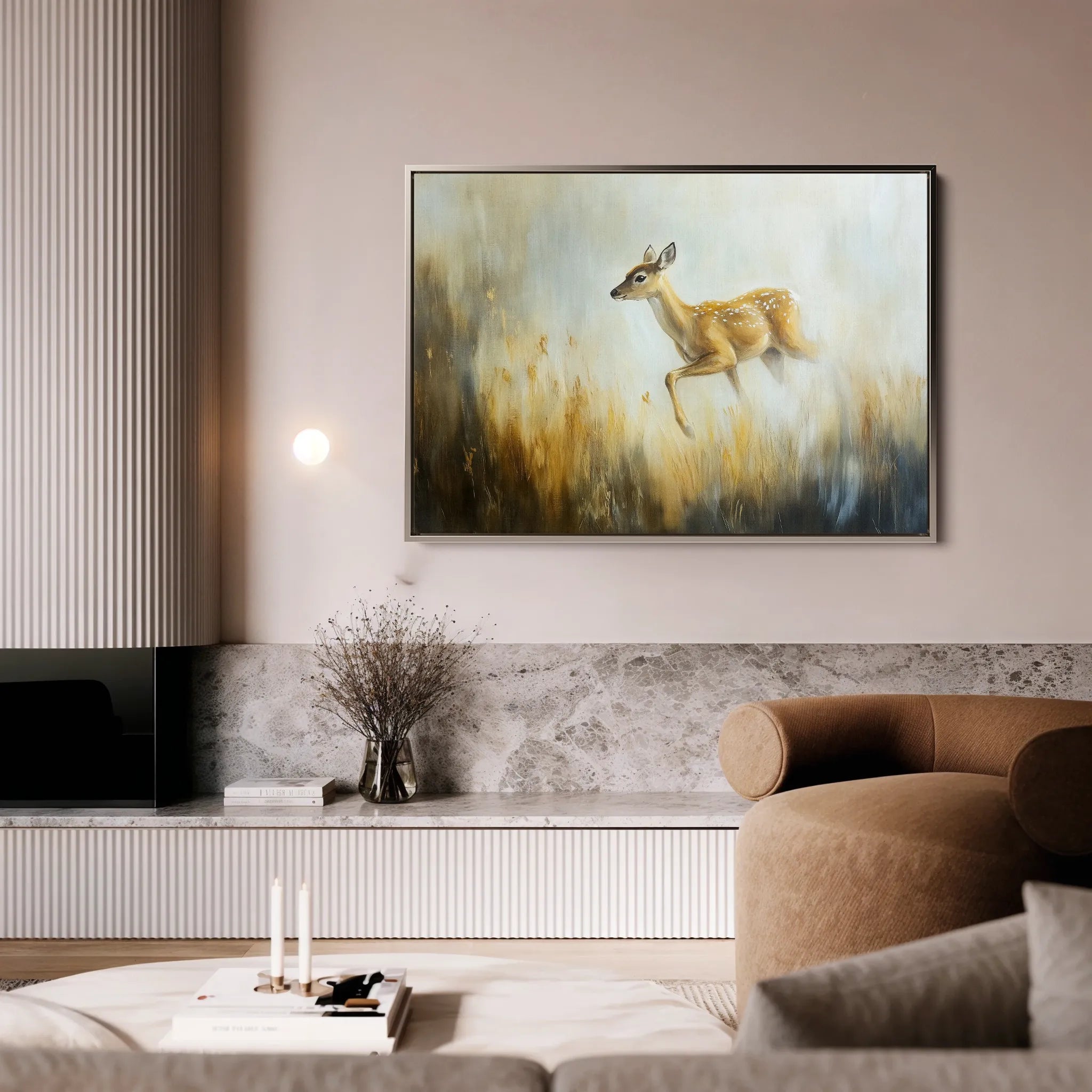Animals 145 Canvas Art 18" x 24" / 45 x 60 cm / Black