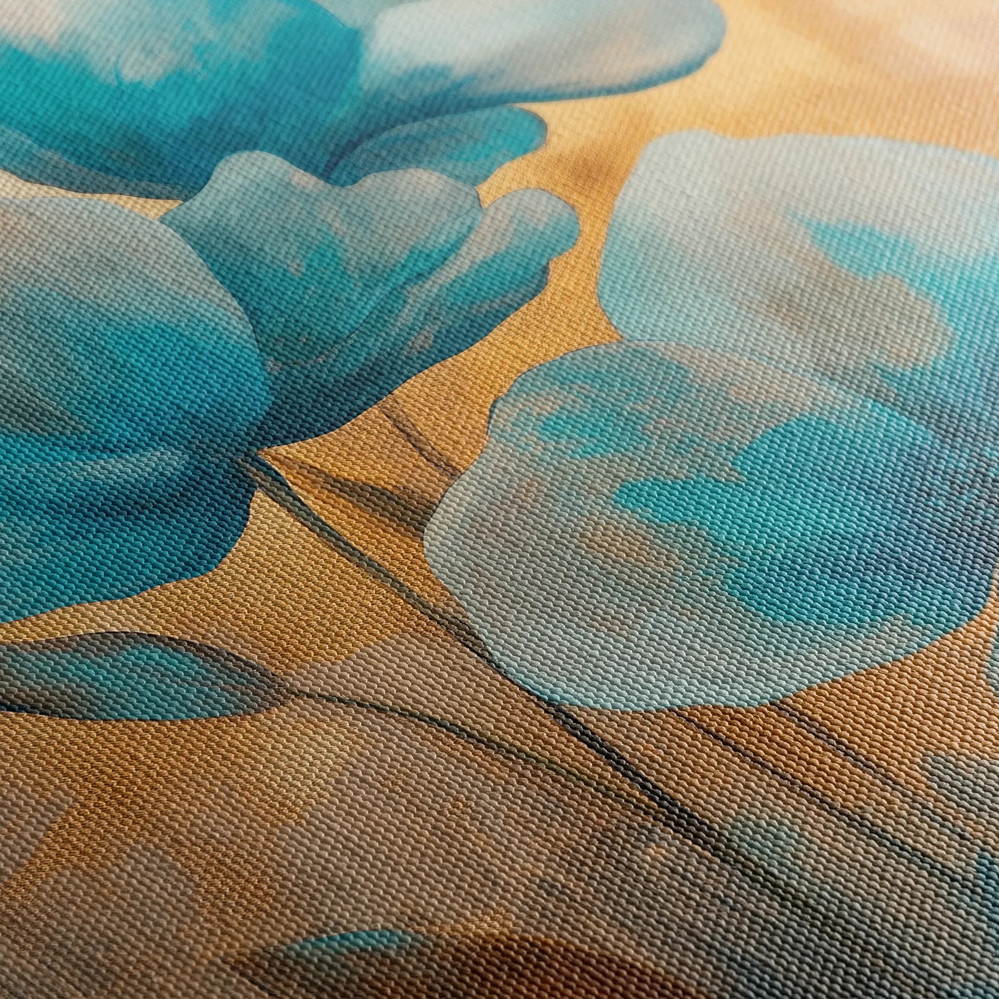 Floral 1451 Canvas Art 18" x 24" / 45 x 60 cm / Black