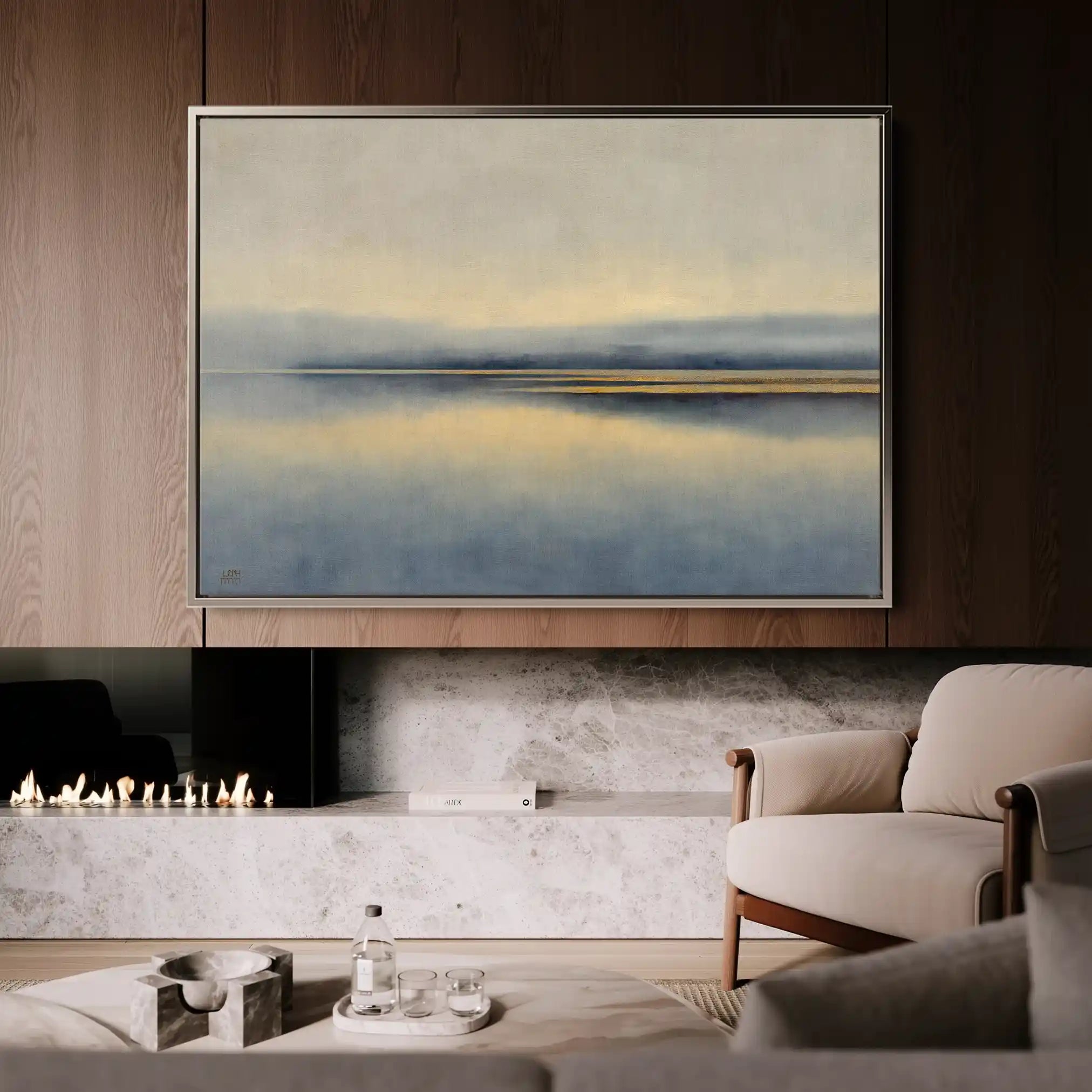 Abstract 1454 Canvas Art 18" x 24" / 45 x 60 cm / Black