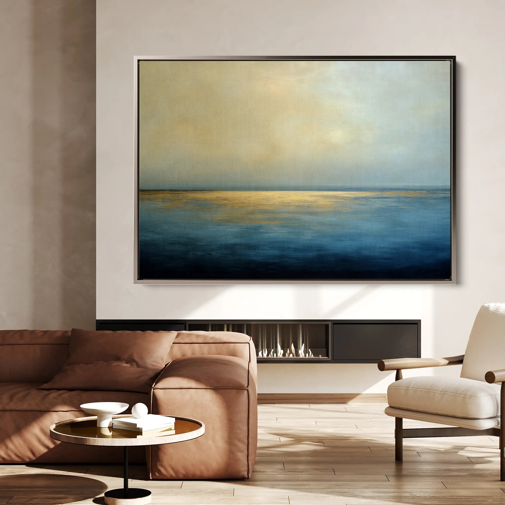 Abstract 1455 Canvas Art 18" x 24" / 45 x 60 cm / Black