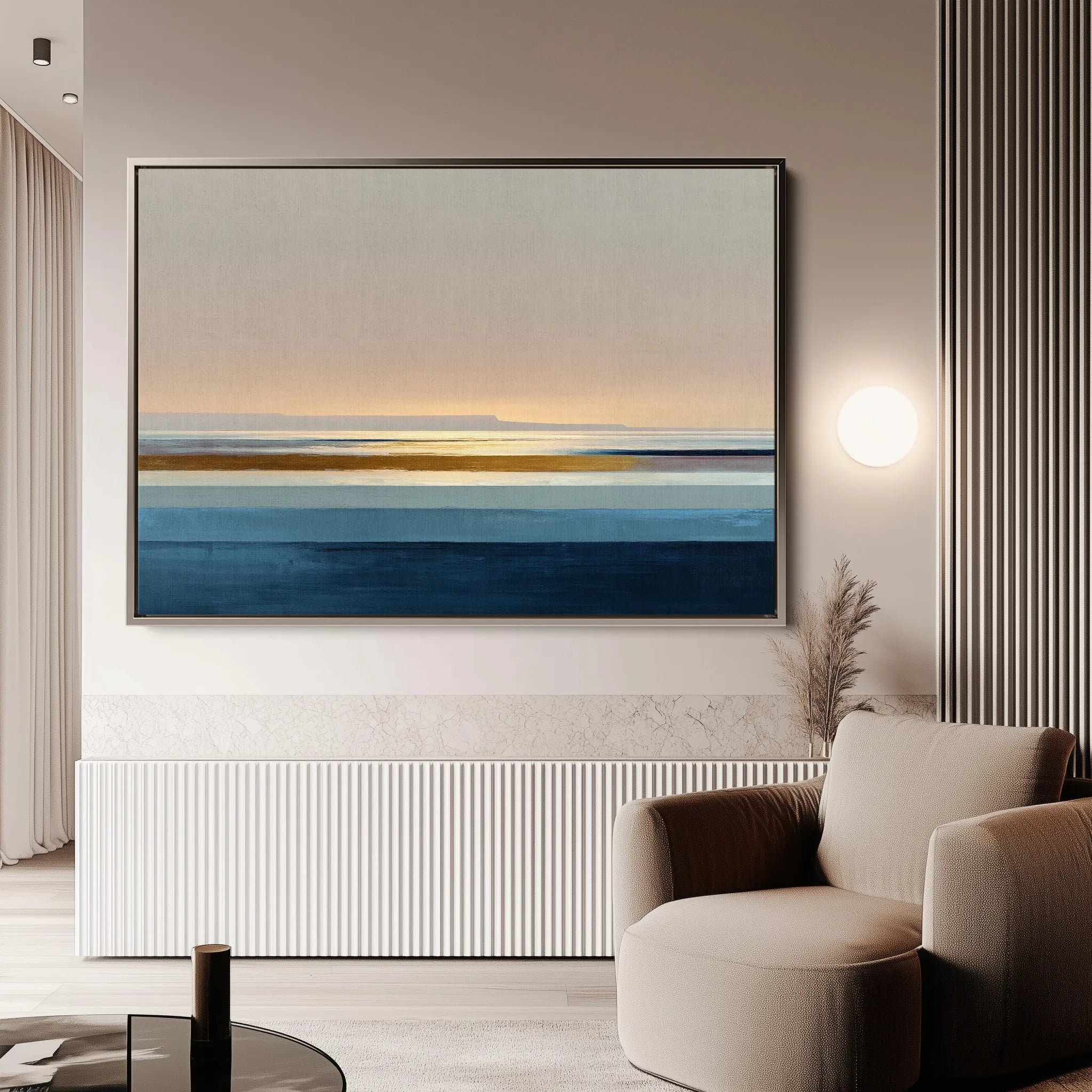 Abstract 1456 Canvas Art 18" x 24" / 45 x 60 cm / Black