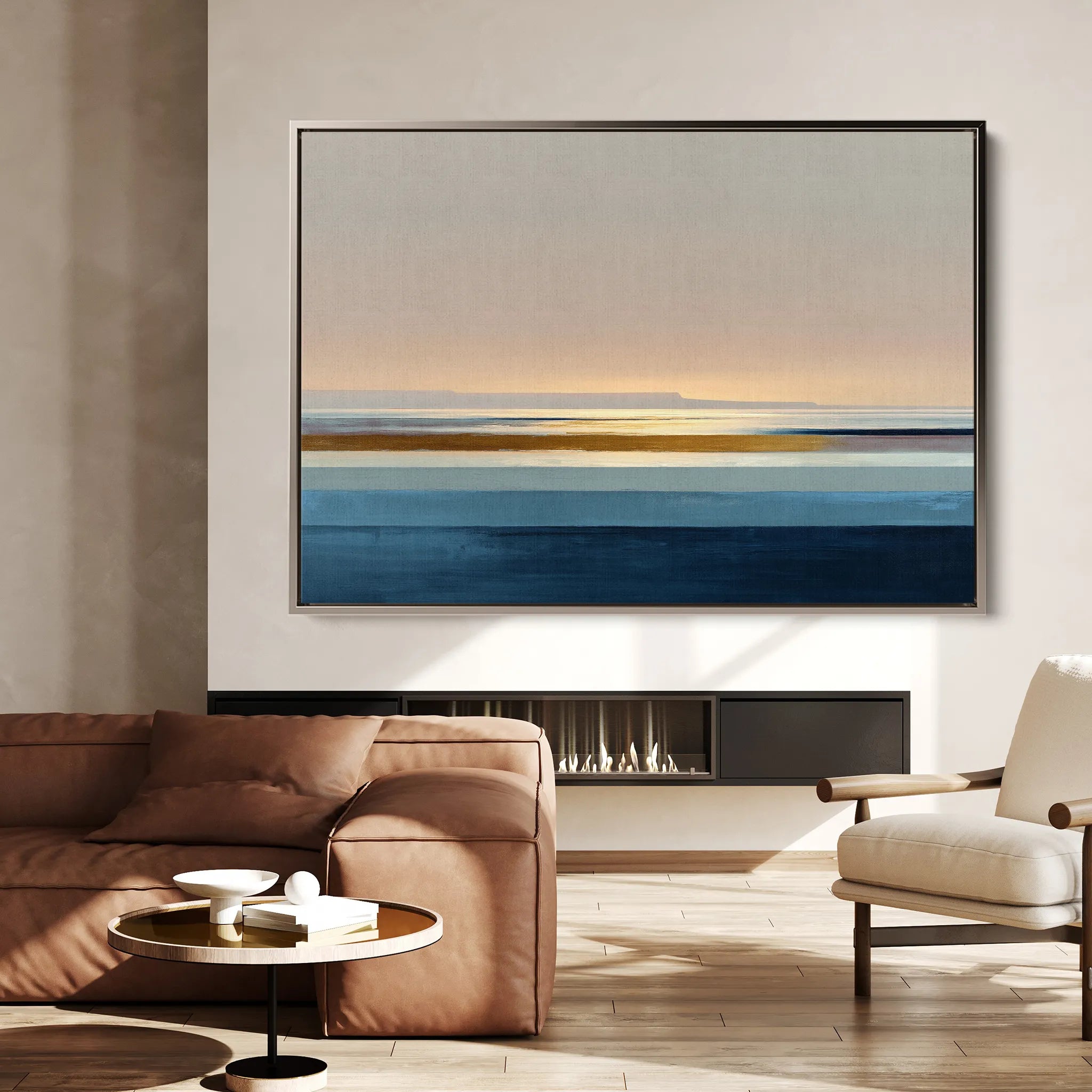 Abstract 1456 Canvas Art 18" x 24" / 45 x 60 cm / Black