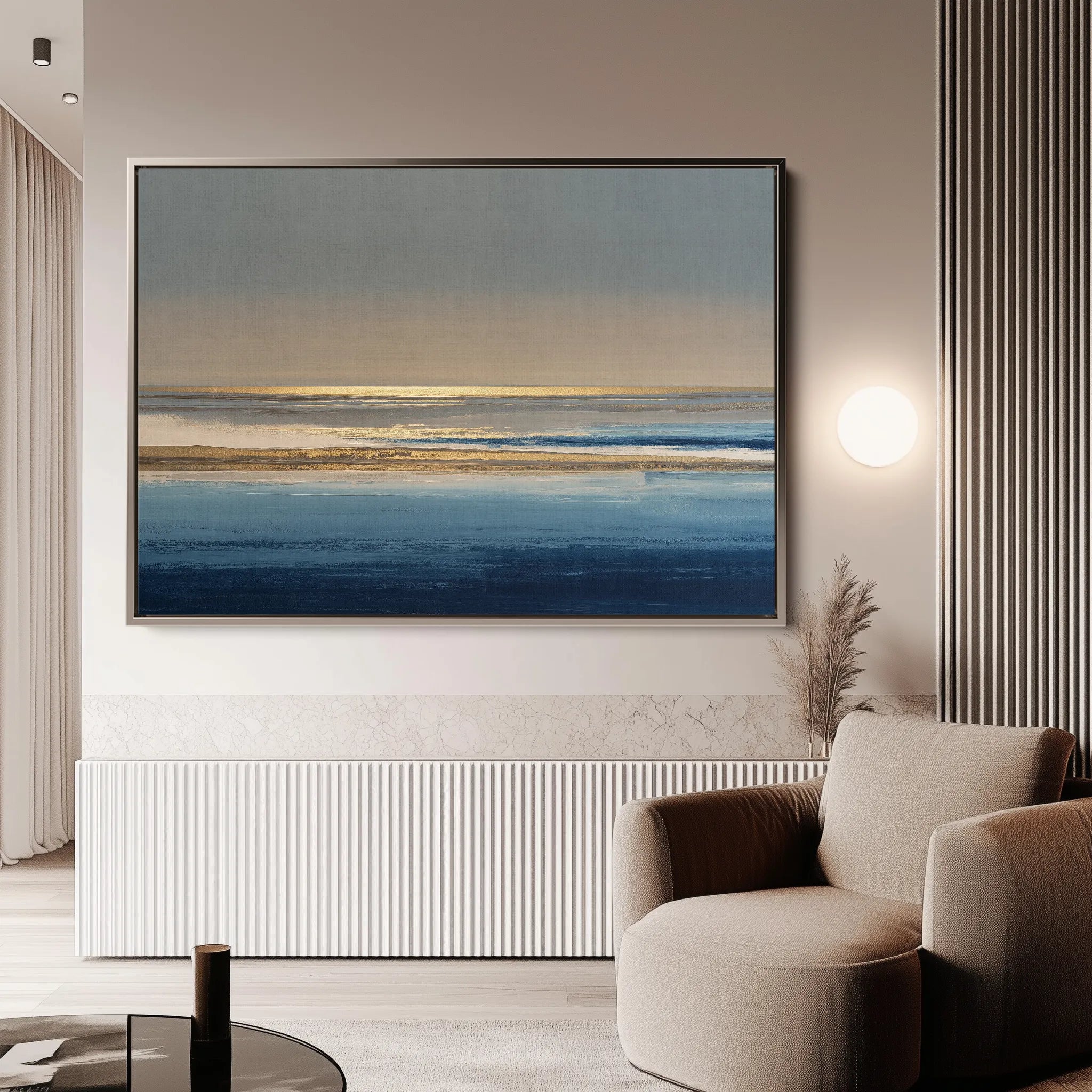 Abstract 1457 Canvas Art 18" x 24" / 45 x 60 cm / Black