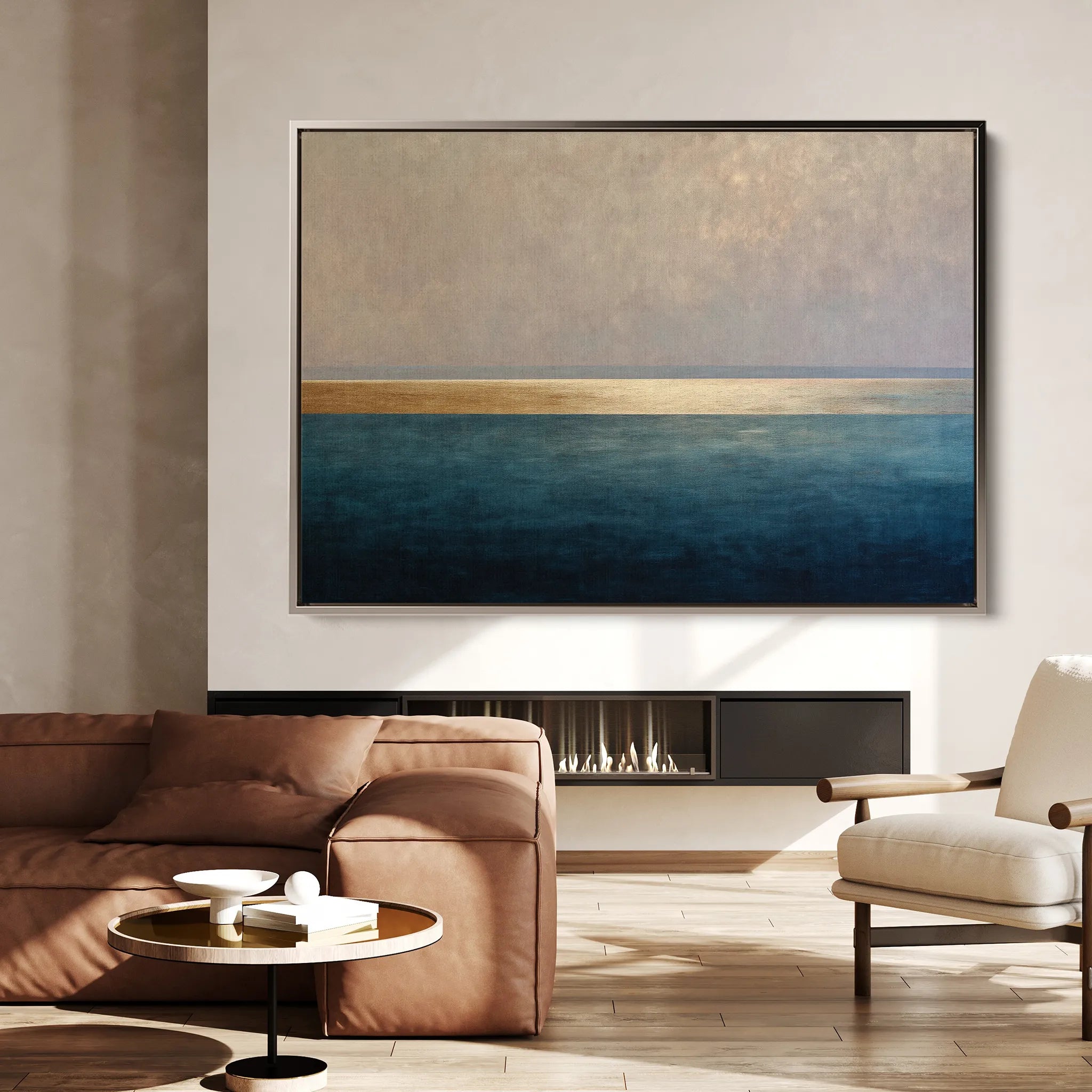 Abstract 1458 Canvas Art 18" x 24" / 45 x 60 cm / Black