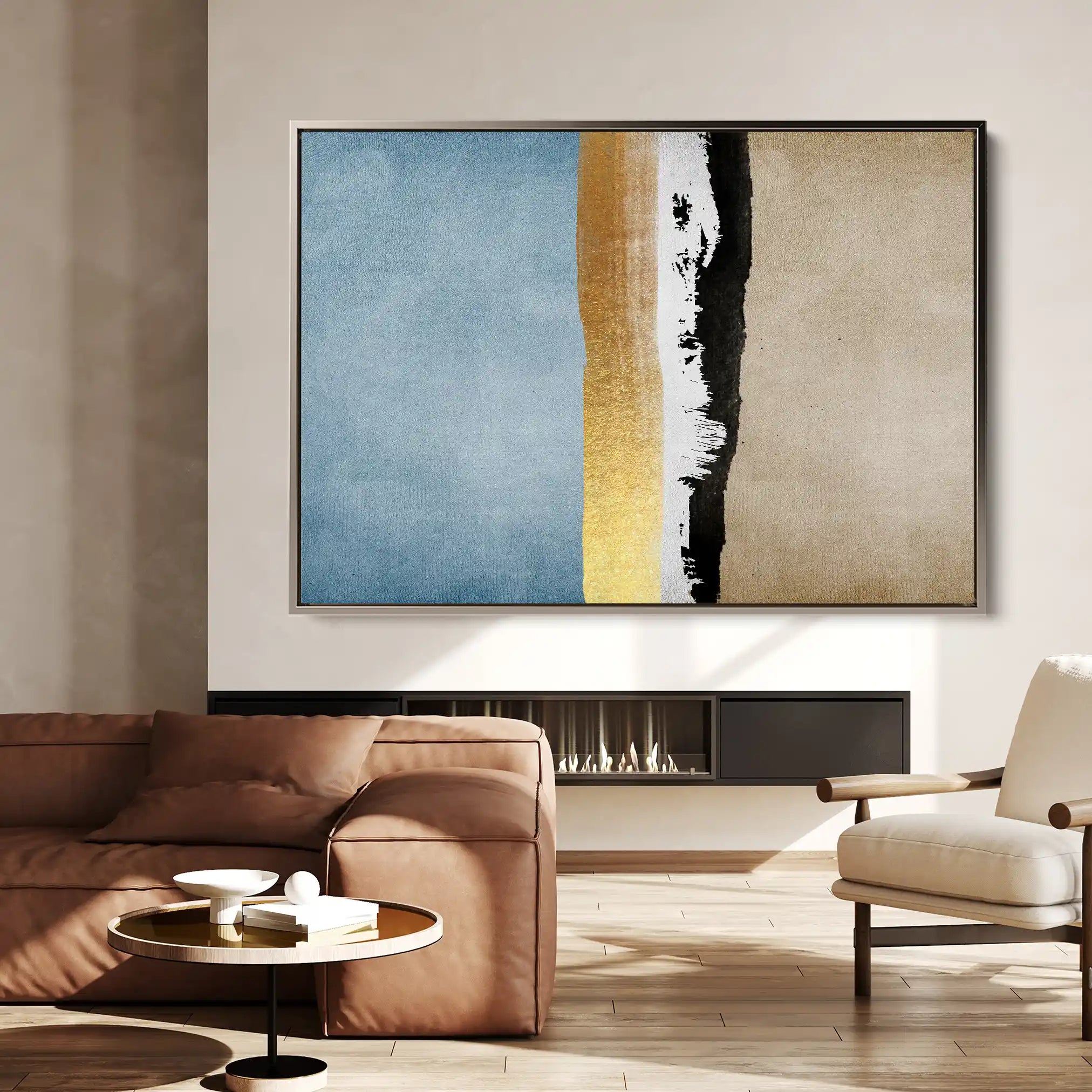 Abstract 146 Canvas Art 18" x 24" / 45 x 60 cm / Black
