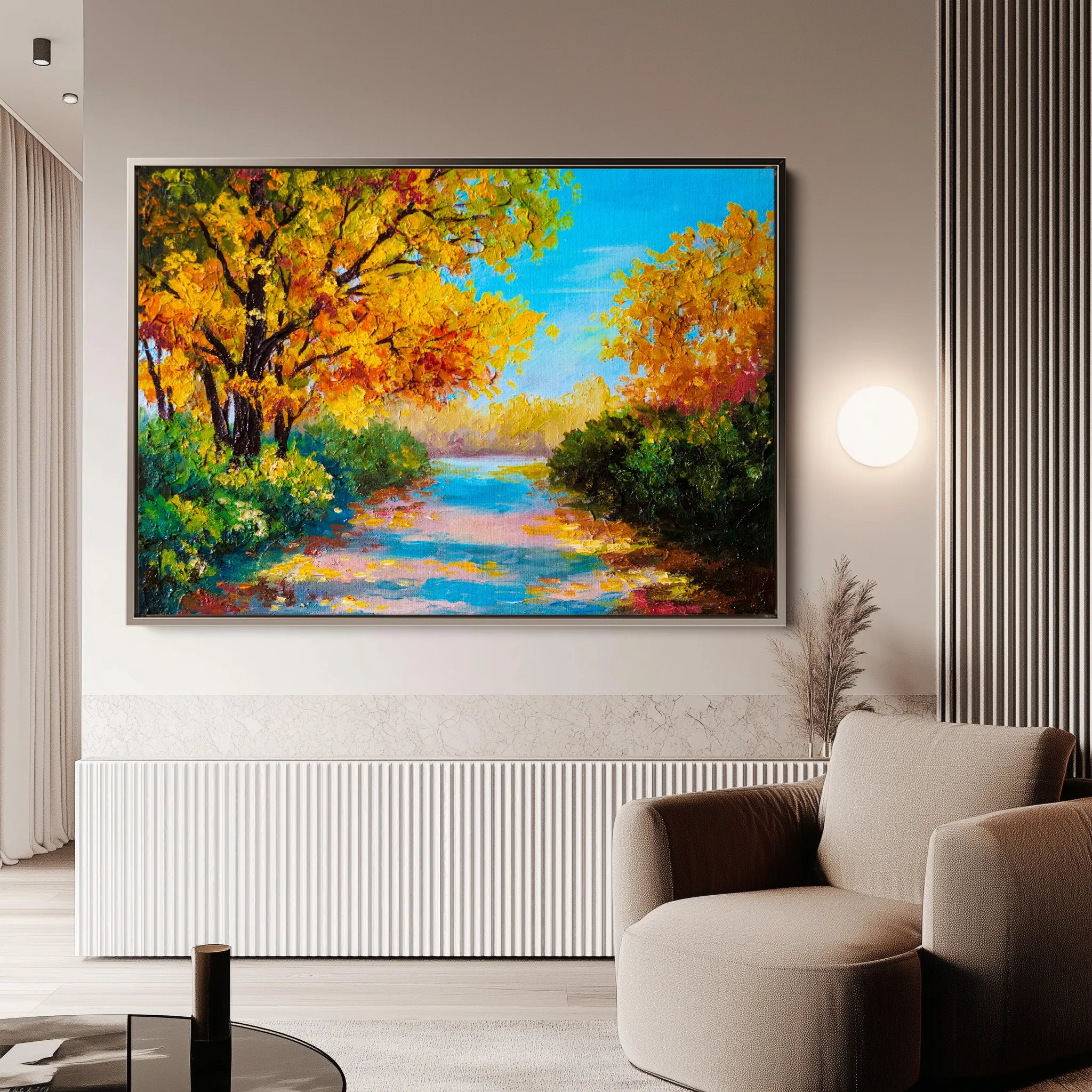 Landscape 146 Canvas Art 18" x 24" / 45 x 60 cm / Black
