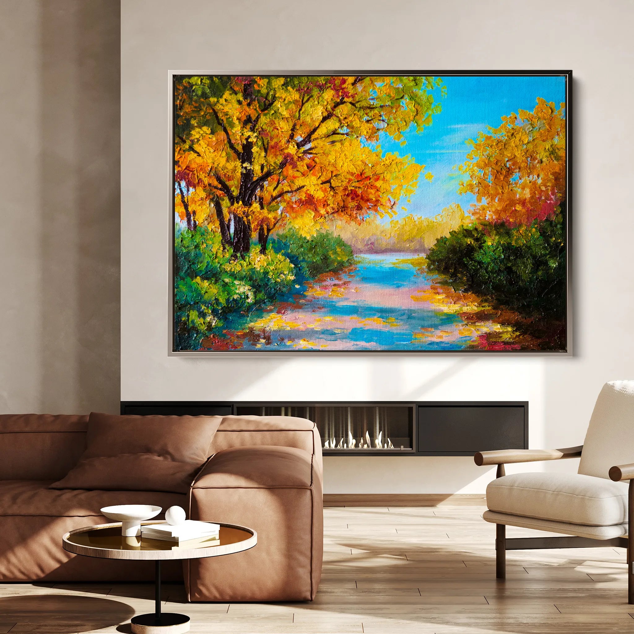 Landscape 146 Canvas Art 18" x 24" / 45 x 60 cm / Black