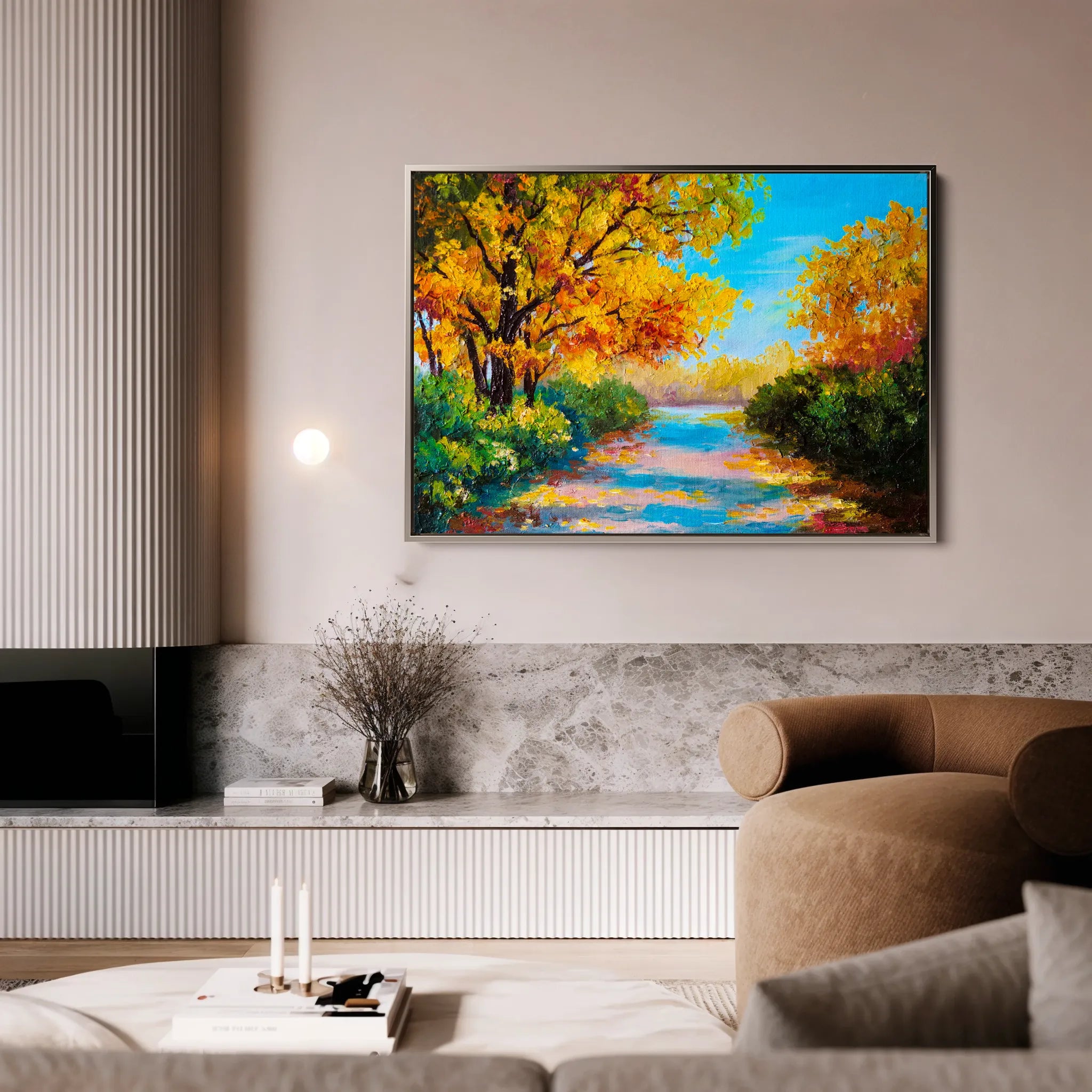 Landscape 146 Canvas Art 18" x 24" / 45 x 60 cm / Black