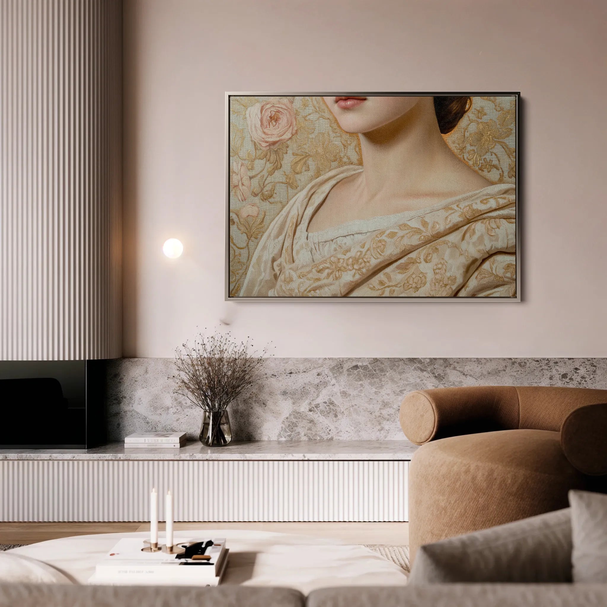 Portrait 146 Canvas Art 18" x 24" / 45 x 60 cm / Black