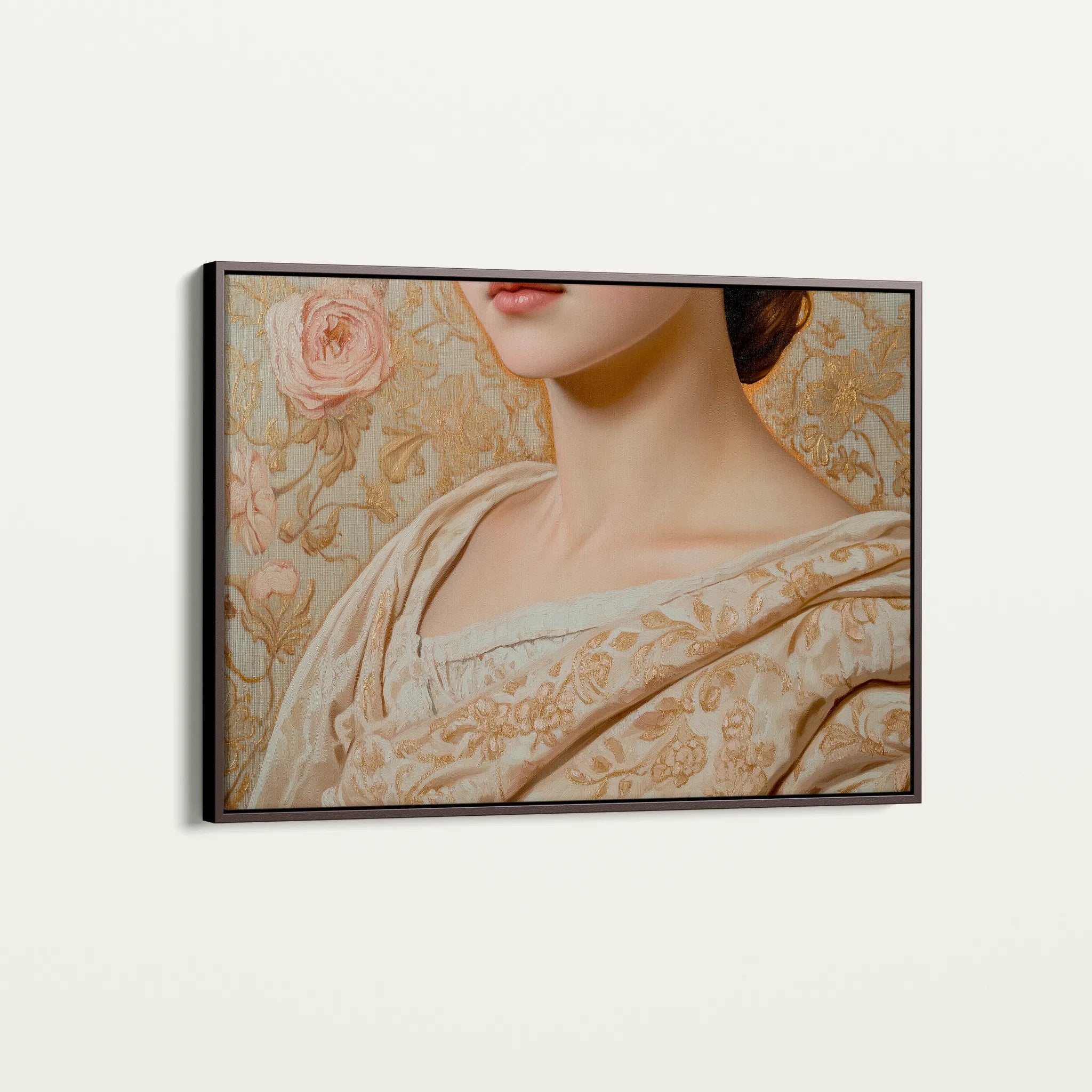 Portrait 146 Canvas Art 18" x 24" / 45 x 60 cm / Black