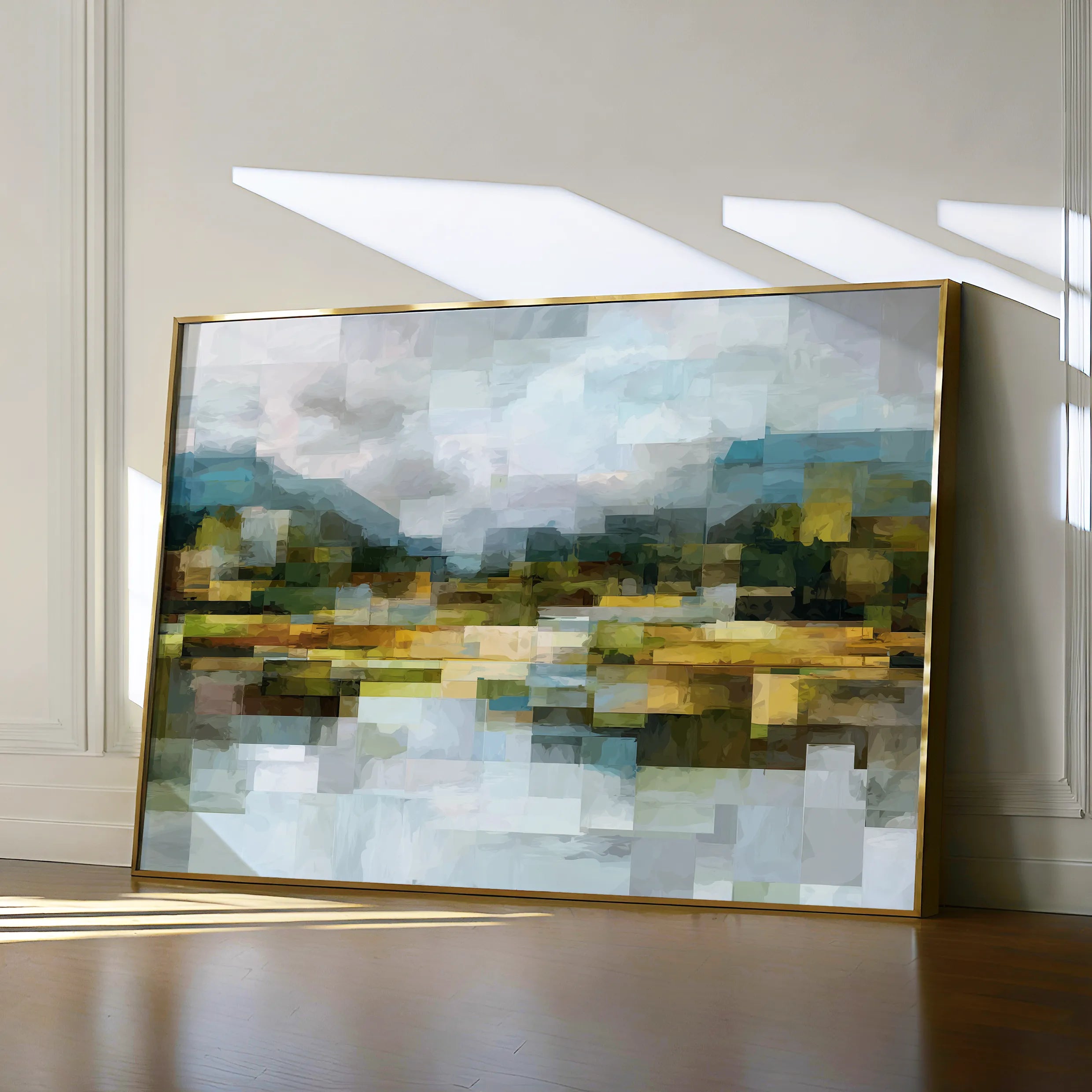 Abstract 1461 Canvas Art 18" x 24" / 45 x 60 cm / Black