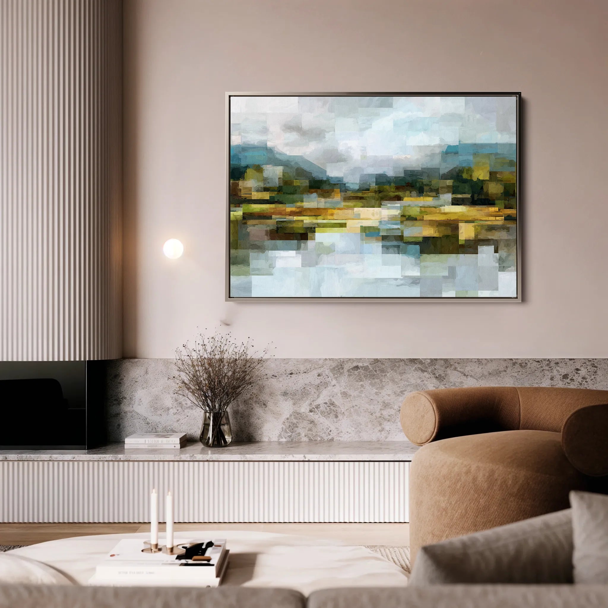 Abstract 1461 Canvas Art 18" x 24" / 45 x 60 cm / Black