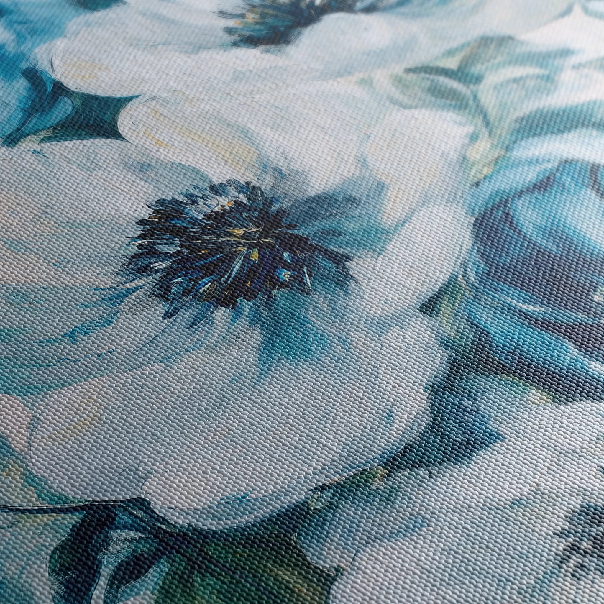 Floral 1464 Canvas Art 18" x 24" / 45 x 60 cm / Black