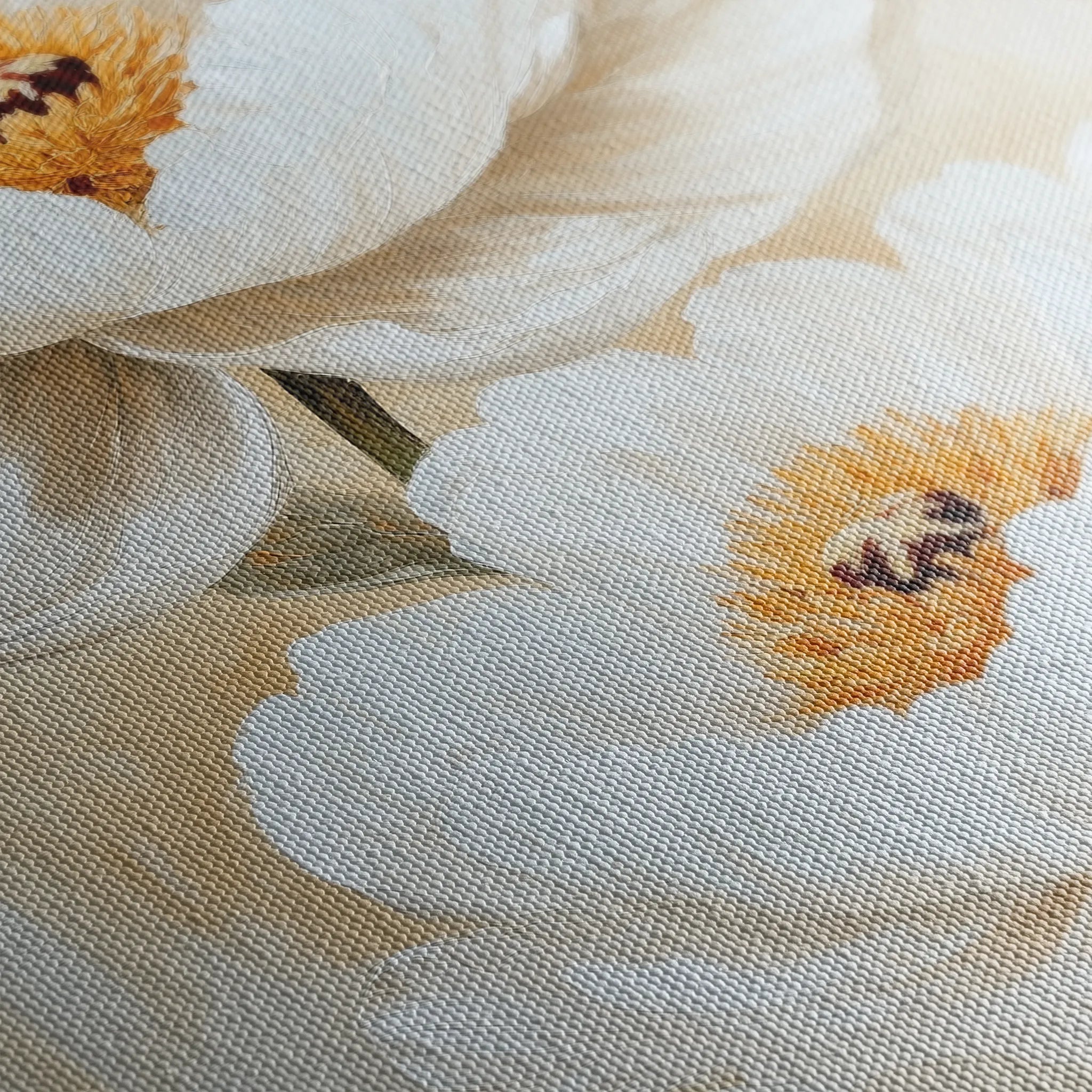 Floral 1465 Canvas Art 18" x 24" / 45 x 60 cm / Black