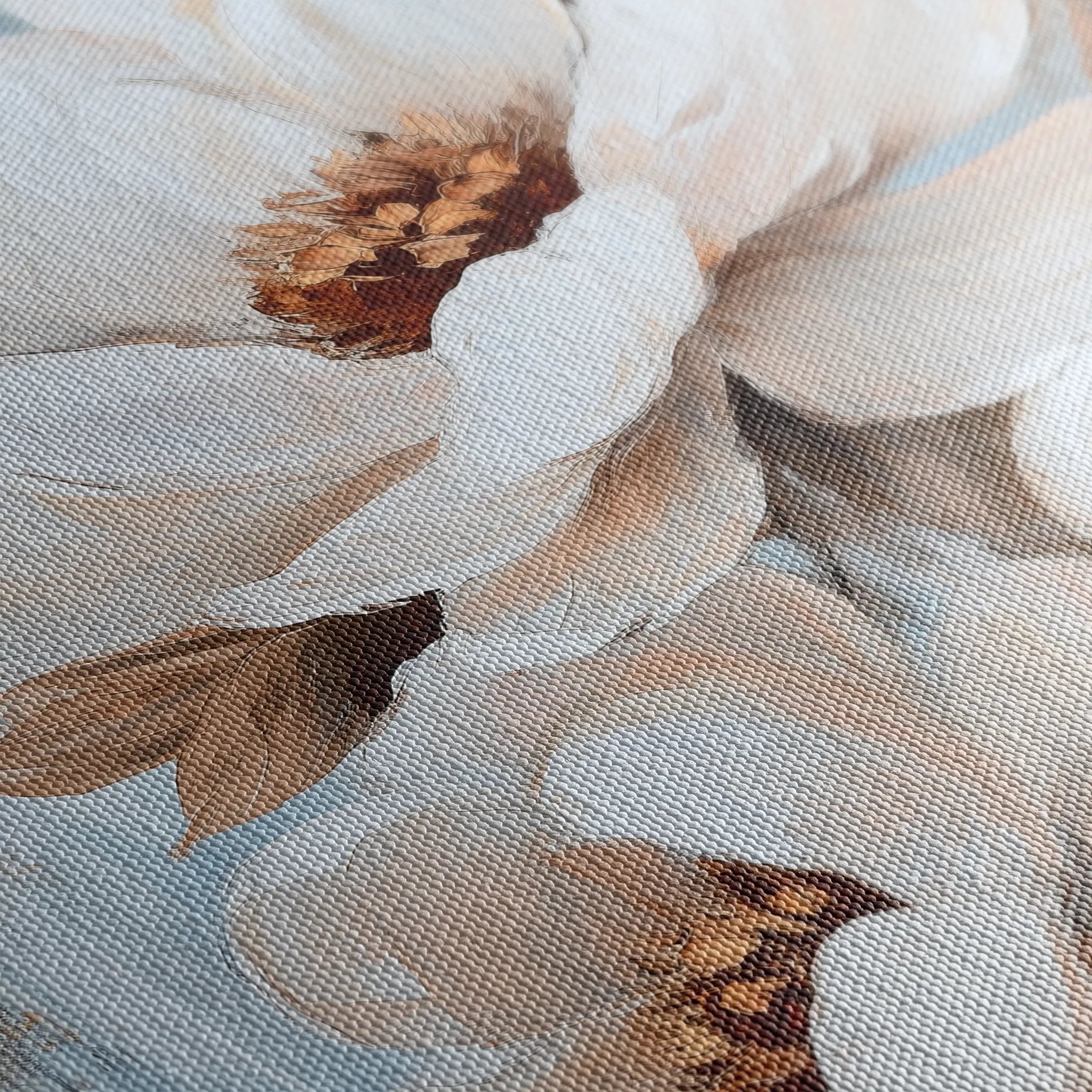Floral 1469 Canvas Art 18" x 24" / 45 x 60 cm / Black