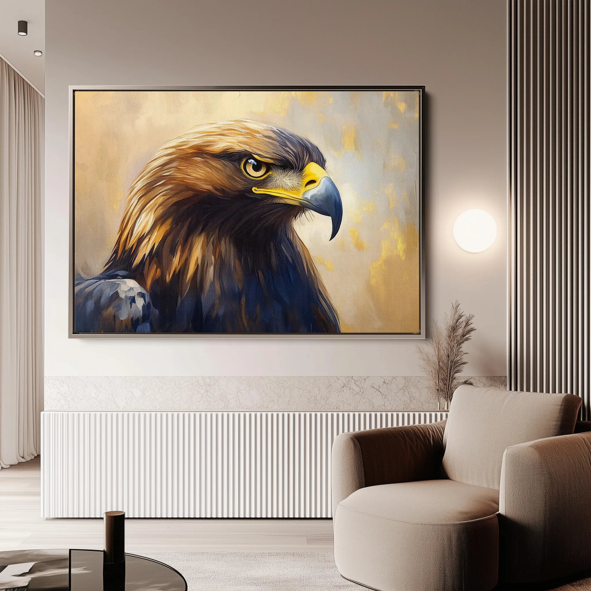 Animals 147 Canvas Art 18" x 24" / 45 x 60 cm / Black