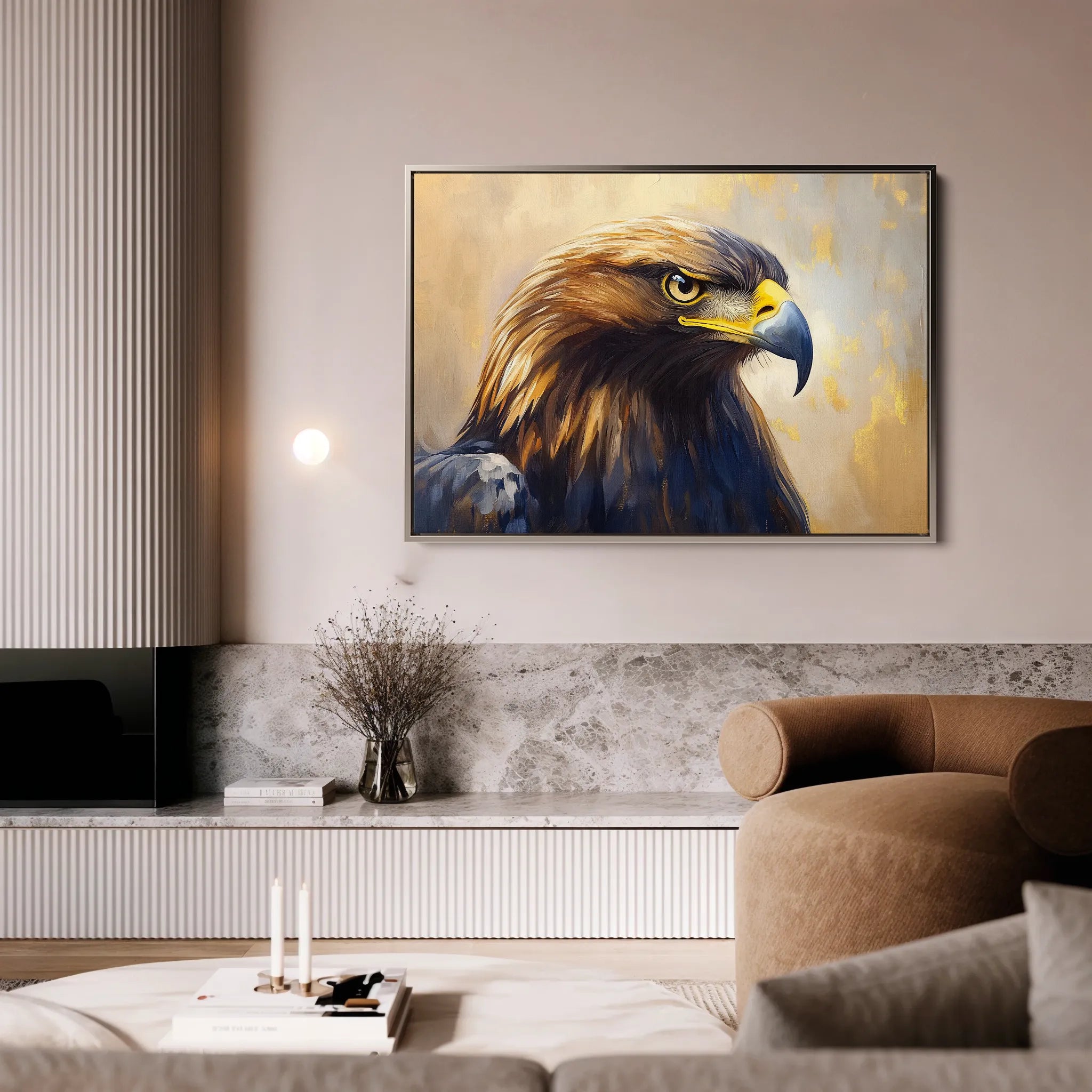 Animals 147 Canvas Art 18" x 24" / 45 x 60 cm / Black