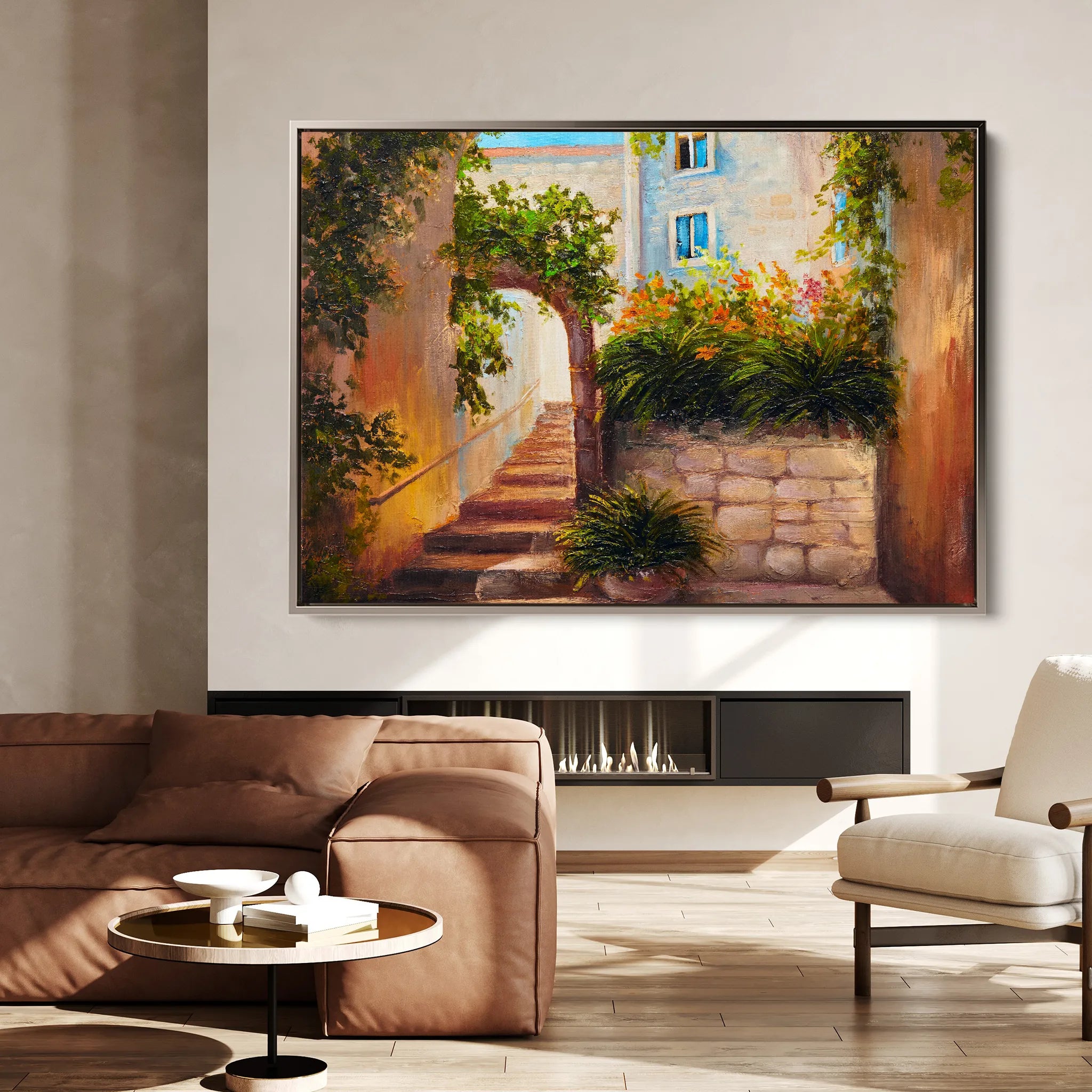 Landscape 147 Canvas Art 18" x 24" / 45 x 60 cm / Black