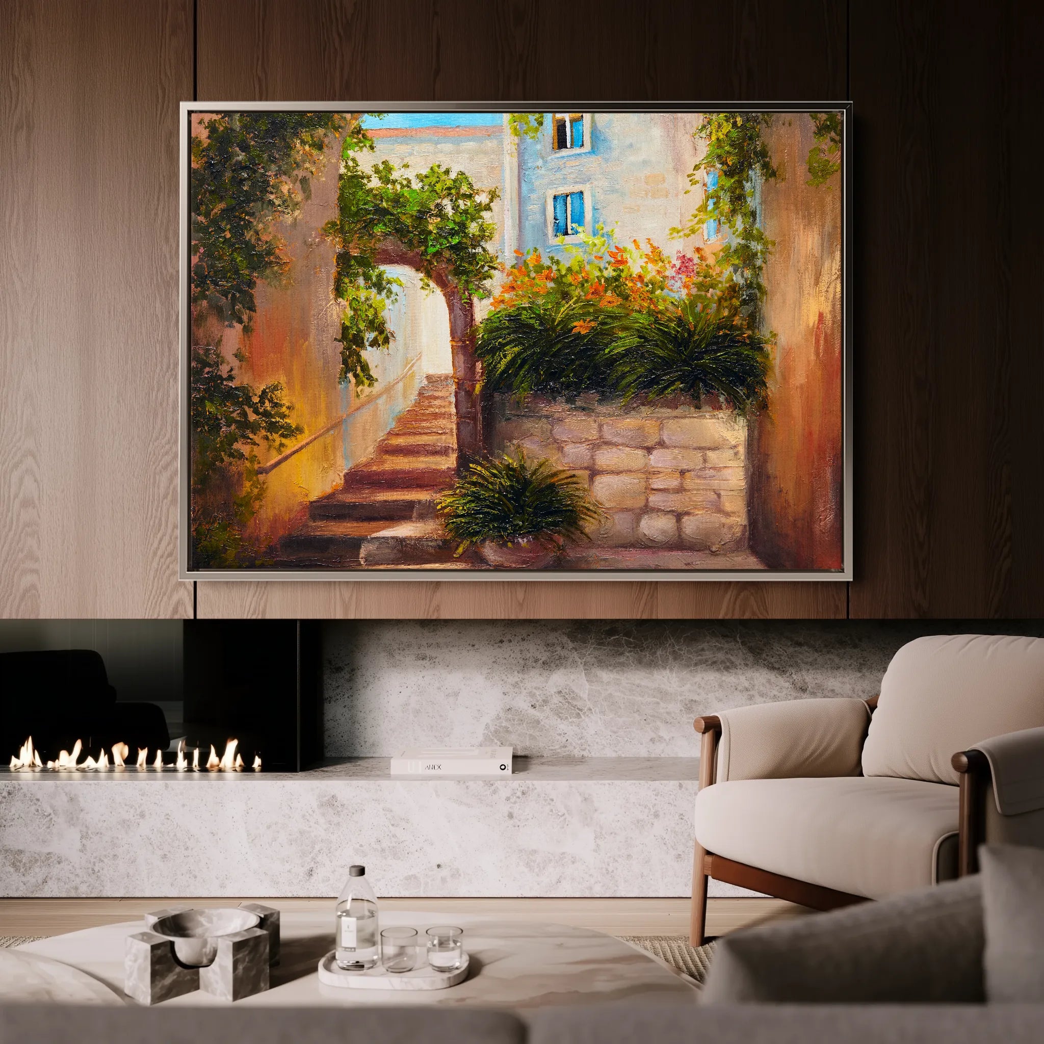 Landscape 147 Canvas Art 18" x 24" / 45 x 60 cm / Black