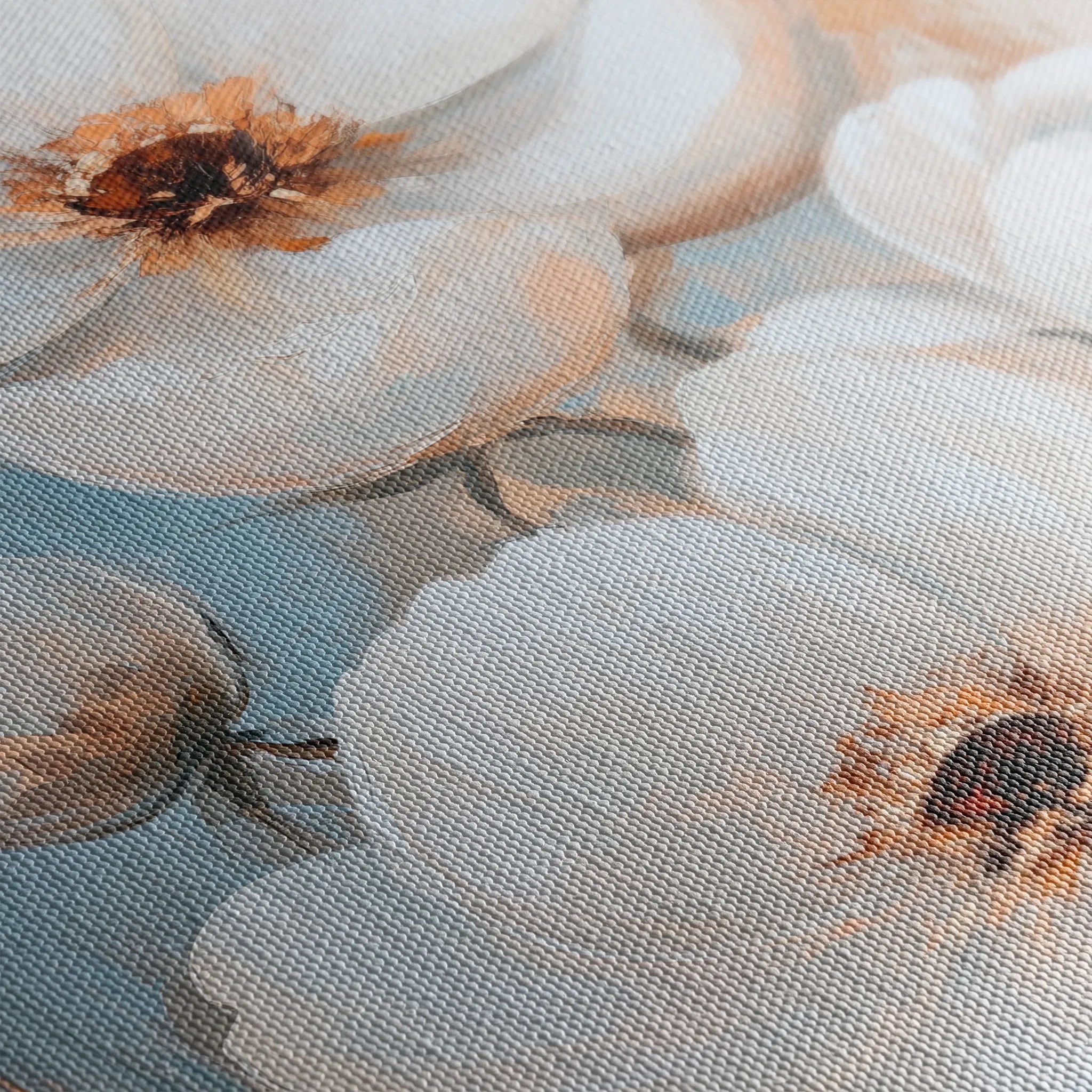 Floral 1470 Canvas Art 18" x 24" / 45 x 60 cm / Black