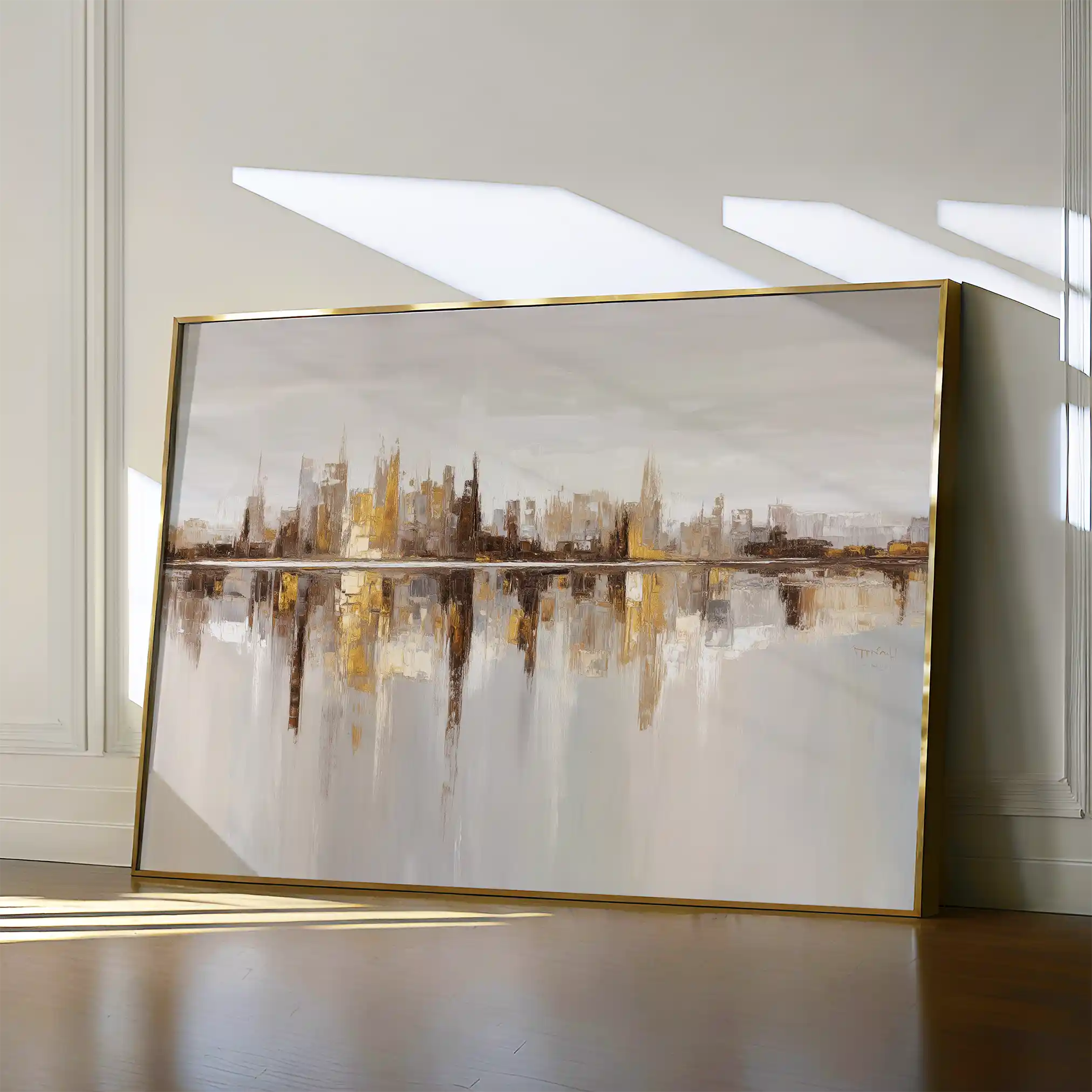 Abstract 1471 Canvas Art 18" x 24" / 45 x 60 cm / Black