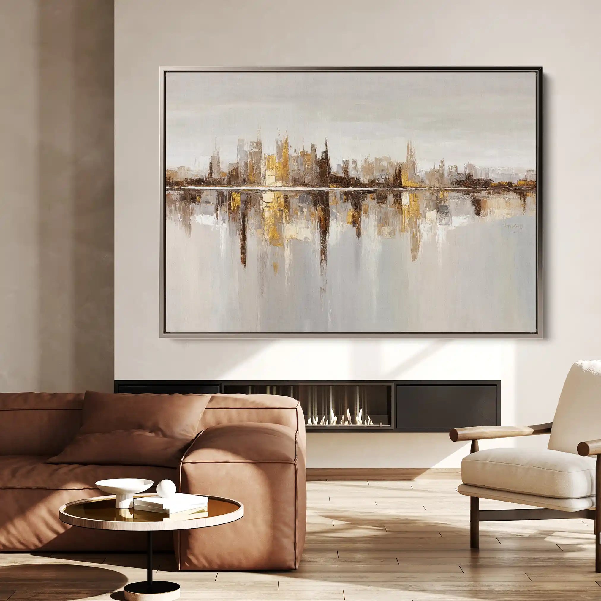 Abstract 1471 Canvas Art 18" x 24" / 45 x 60 cm / Black