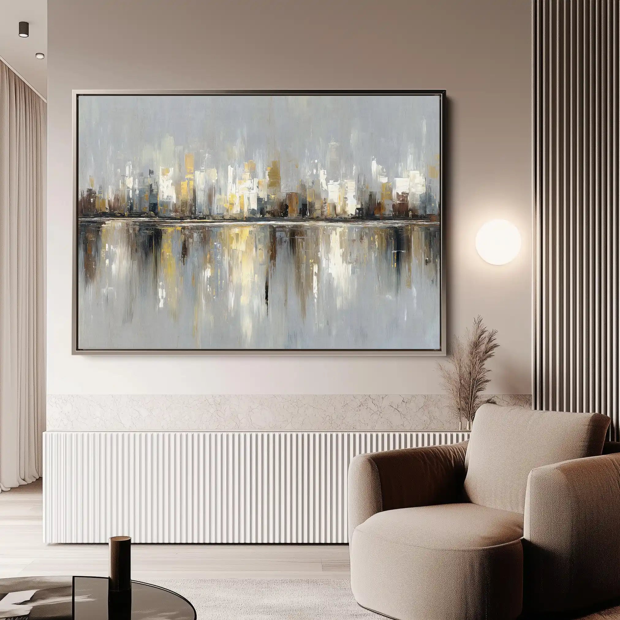 Abstract 1472 Canvas Art 18" x 24" / 45 x 60 cm / Black