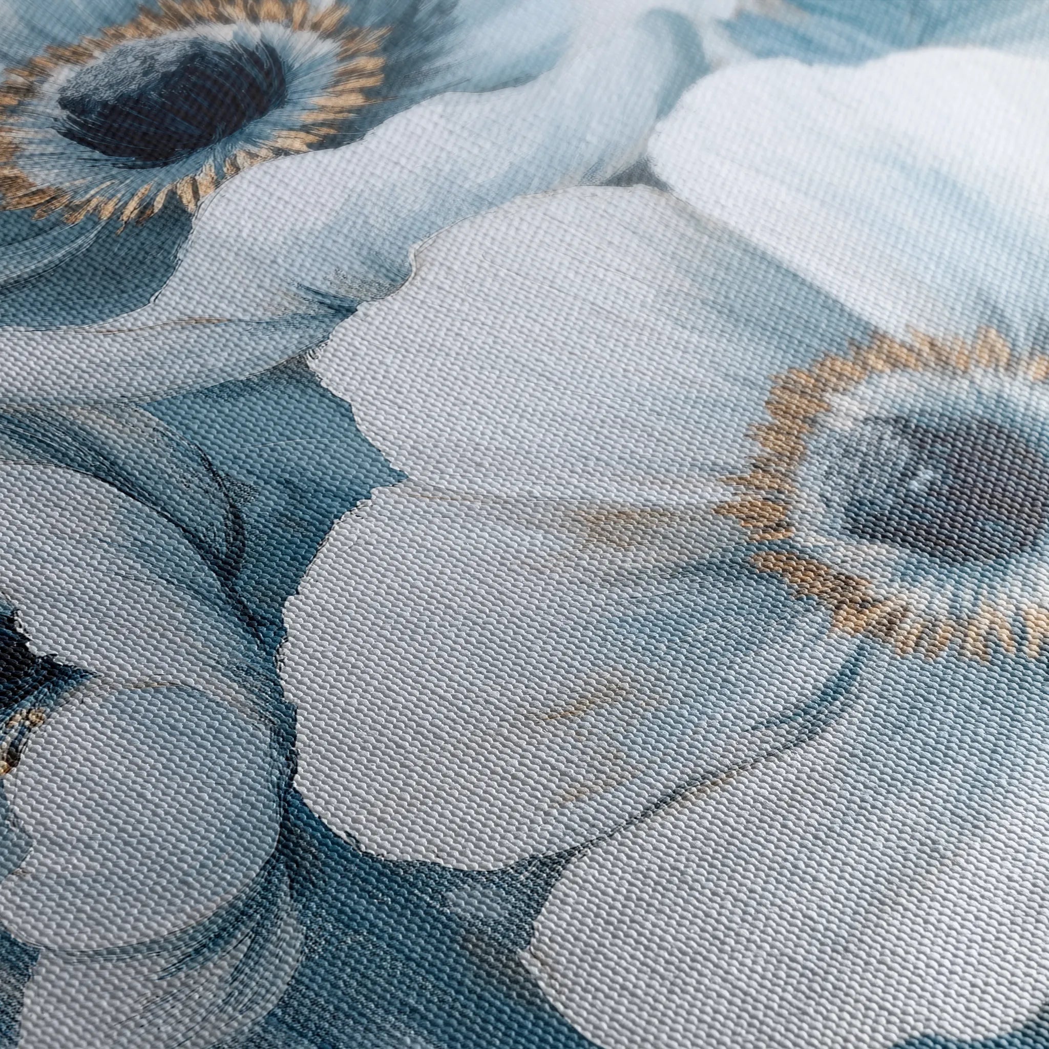 Floral 1475 Canvas Art 18" x 24" / 45 x 60 cm / Black