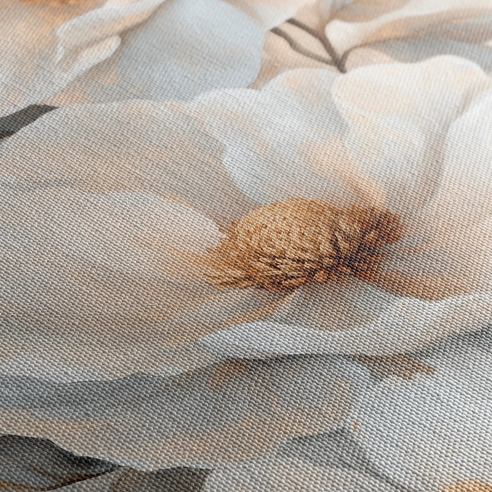Floral 1476 Canvas Art 18" x 24" / 45 x 60 cm / Black