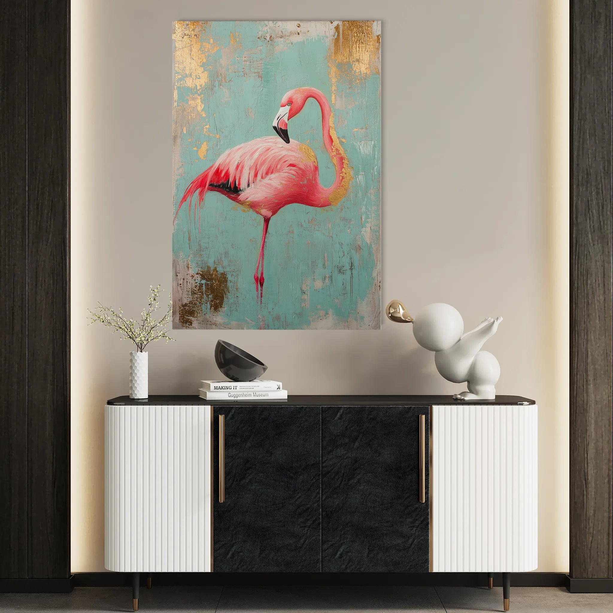 Animals 148 Canvas Art 18" x 24" / 45 x 60 cm / Black
