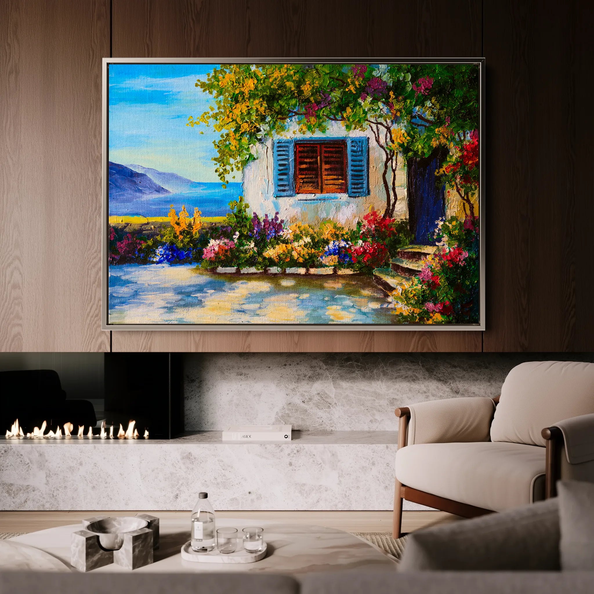 Landscape 148 Canvas Art 18" x 24" / 45 x 60 cm / Black