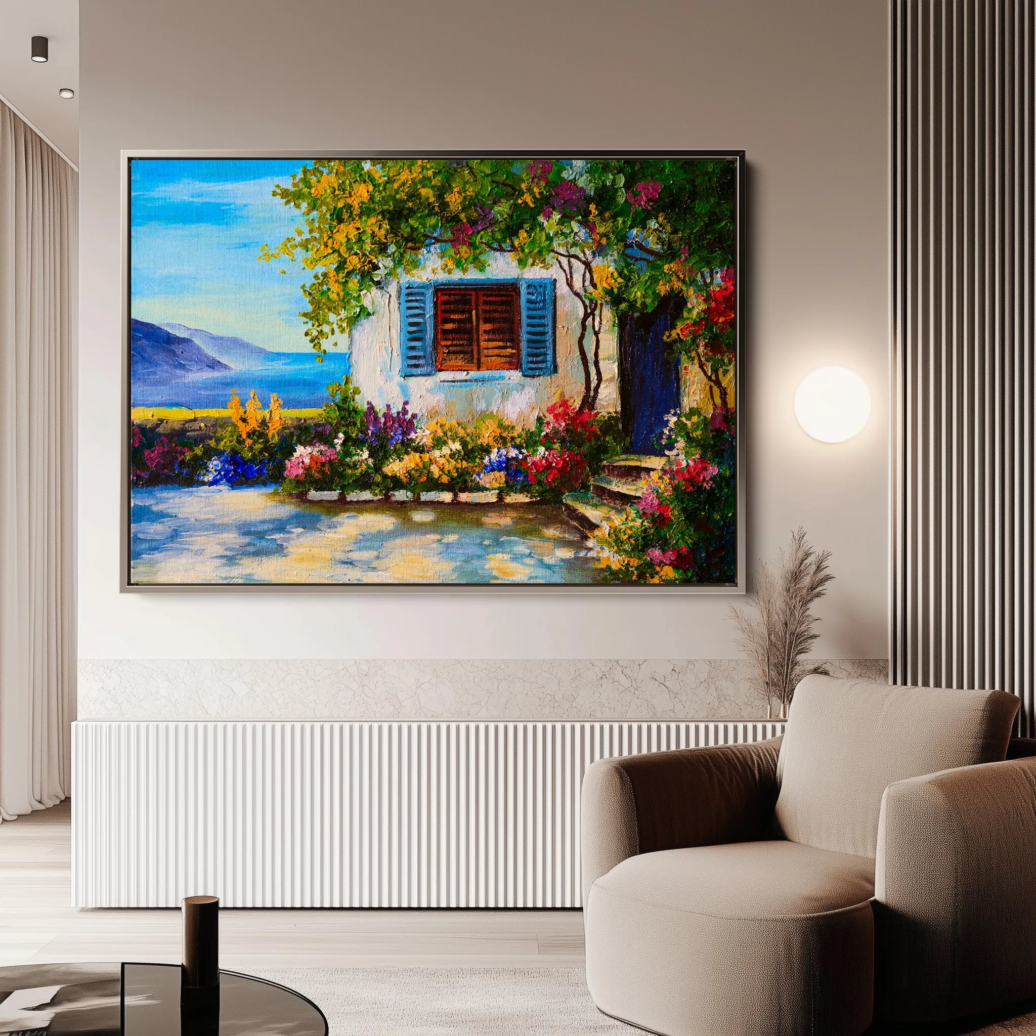 Landscape 148 Canvas Art 18" x 24" / 45 x 60 cm / Black