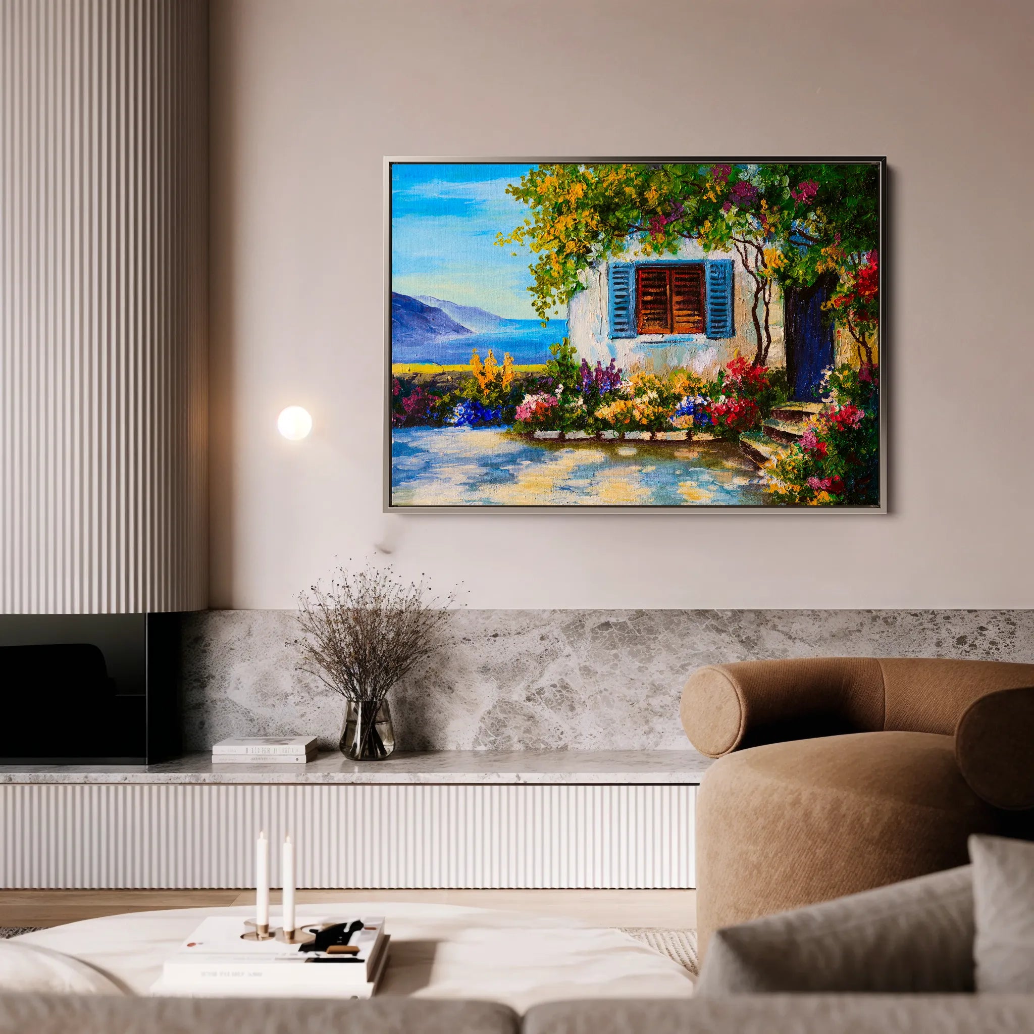 Landscape 148 Canvas Art 18" x 24" / 45 x 60 cm / Black