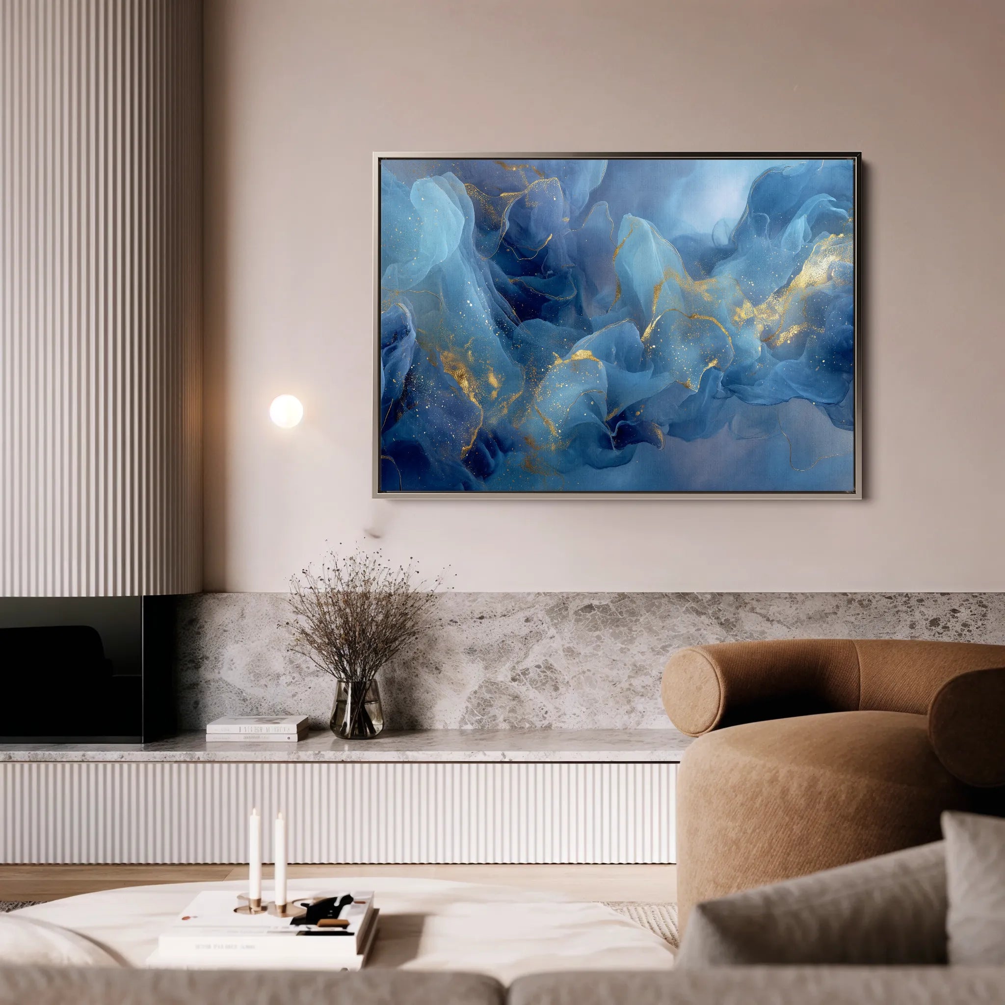 Abstract 1491 Canvas Art 18" x 24" / 45 x 60 cm / Black