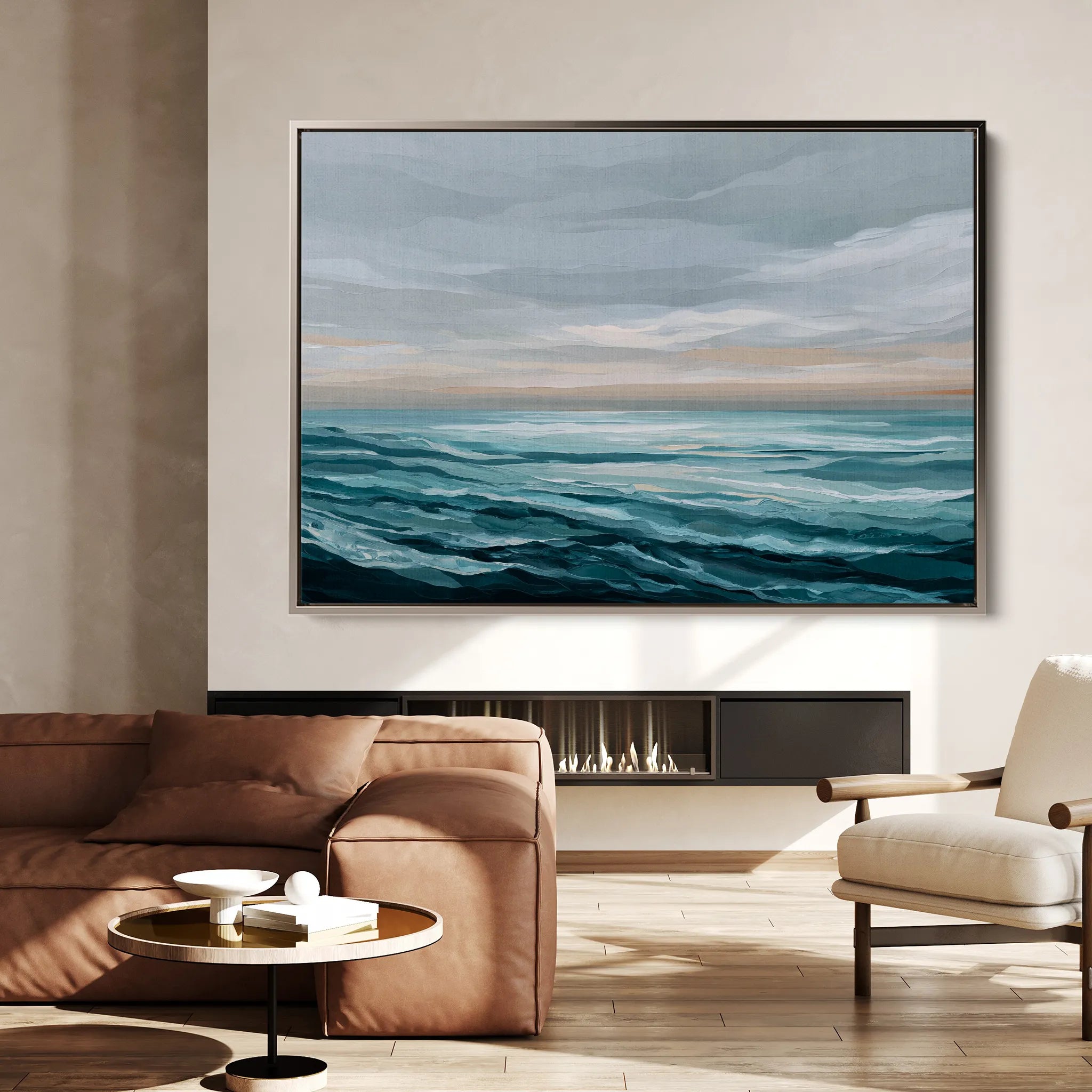 Abstract 1496 Canvas Art 18" x 24" / 45 x 60 cm / Black