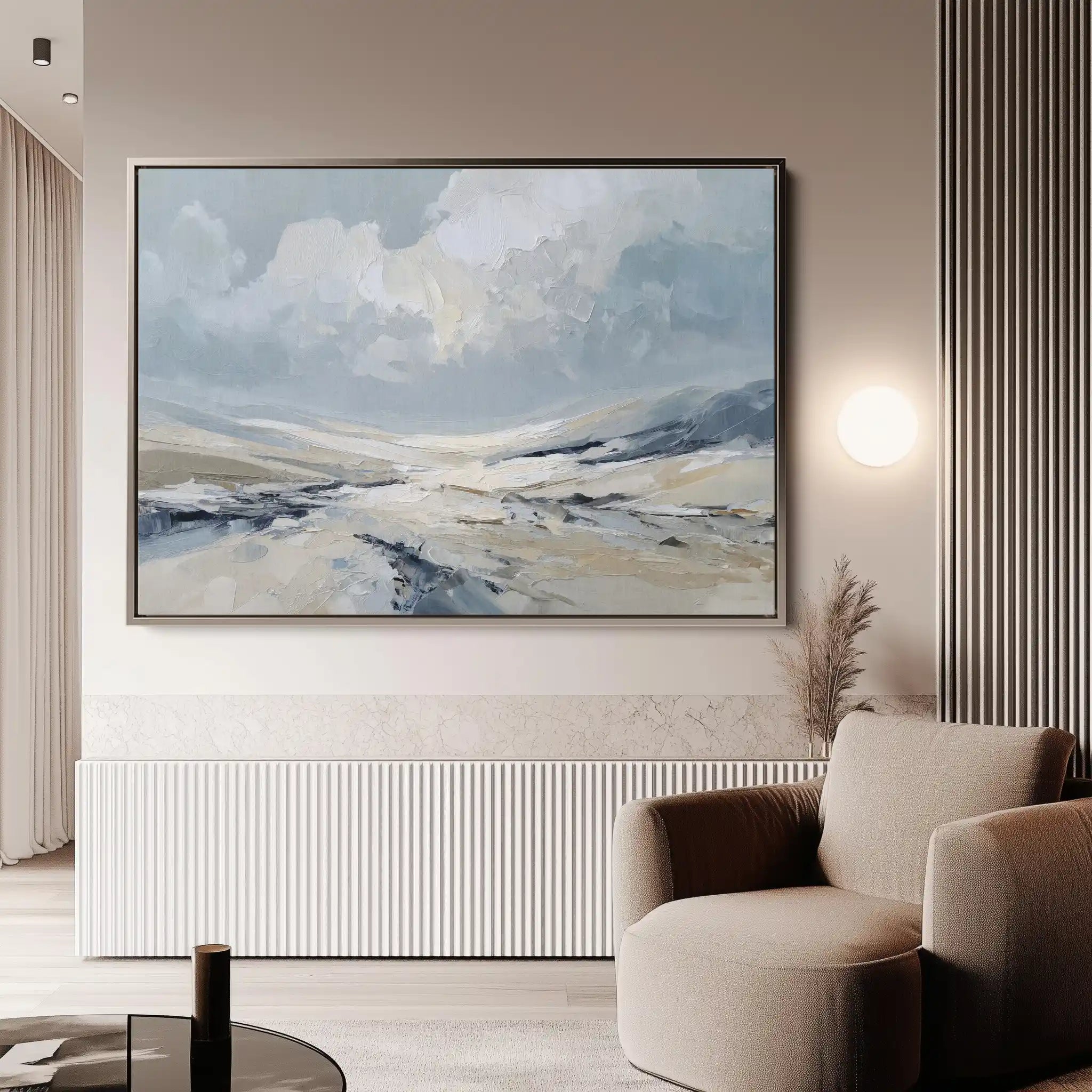 Abstract 1498 Canvas Art 18" x 24" / 45 x 60 cm / Black